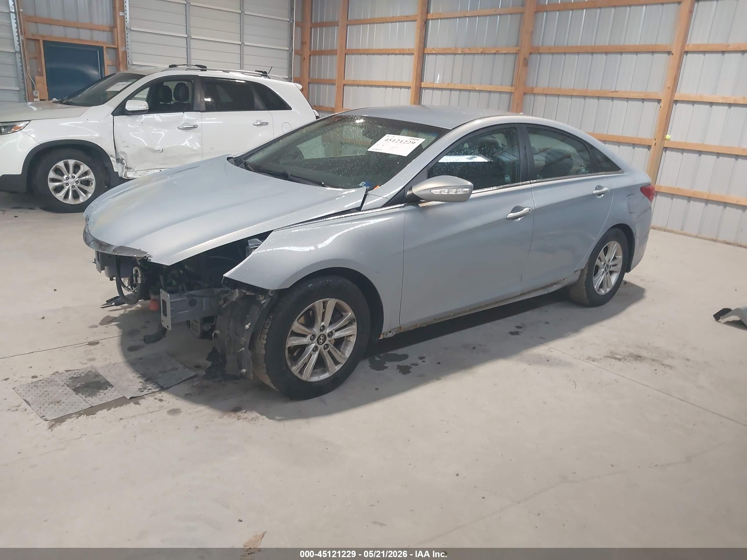 2014 Hyundai Sonata Gls Silver vin: 5NPEB4AC4EH869078