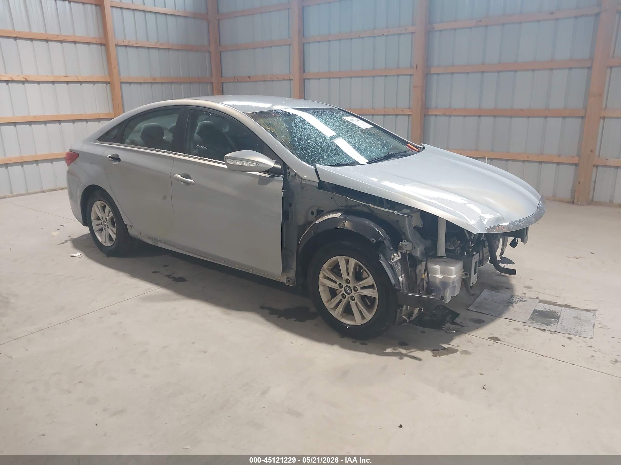 2014 Hyundai Sonata Gls Silver vin: 5NPEB4AC4EH869078