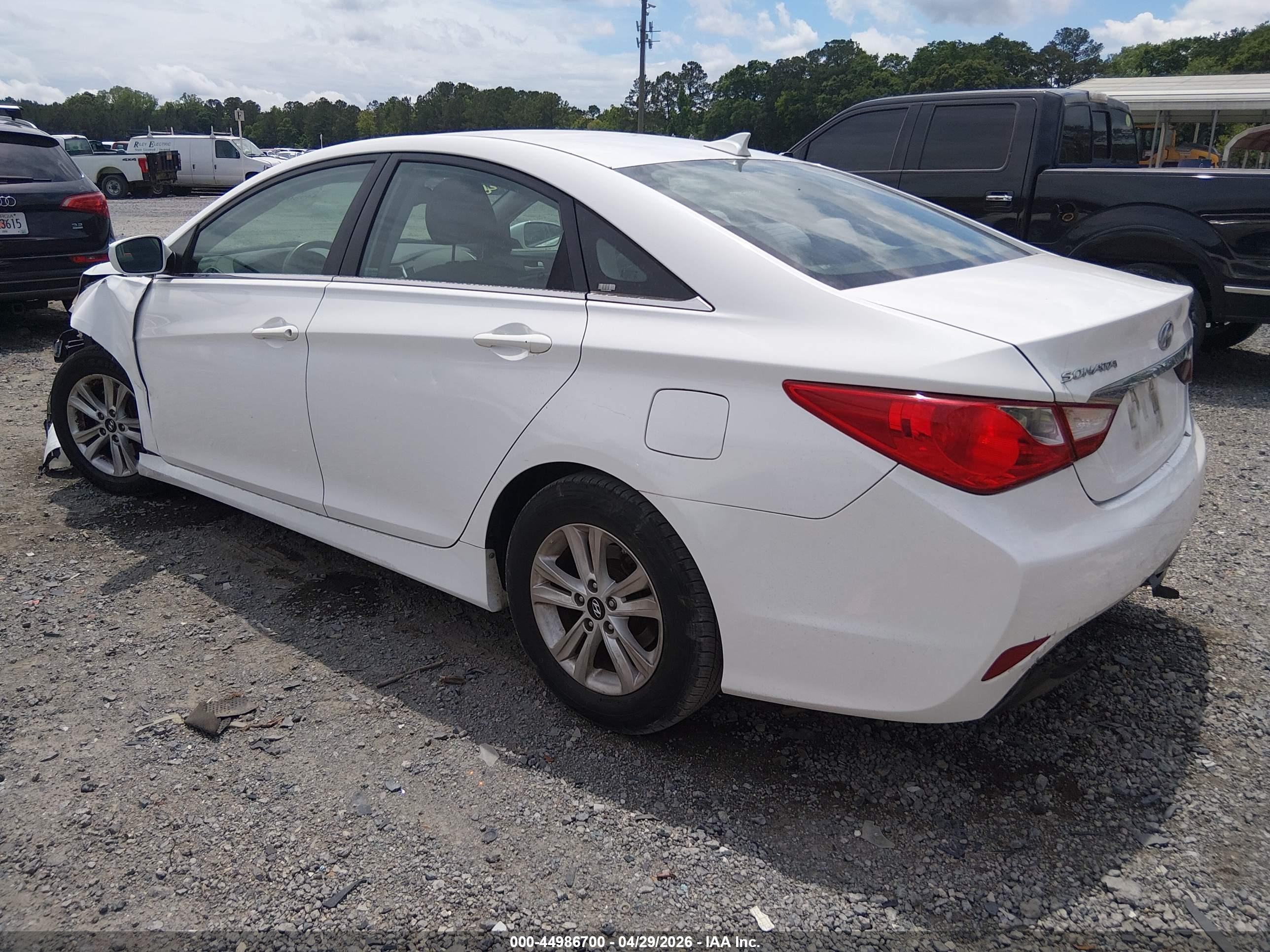 2014 Hyundai Sonata Gls White vin: 5NPEB4AC4EH869792