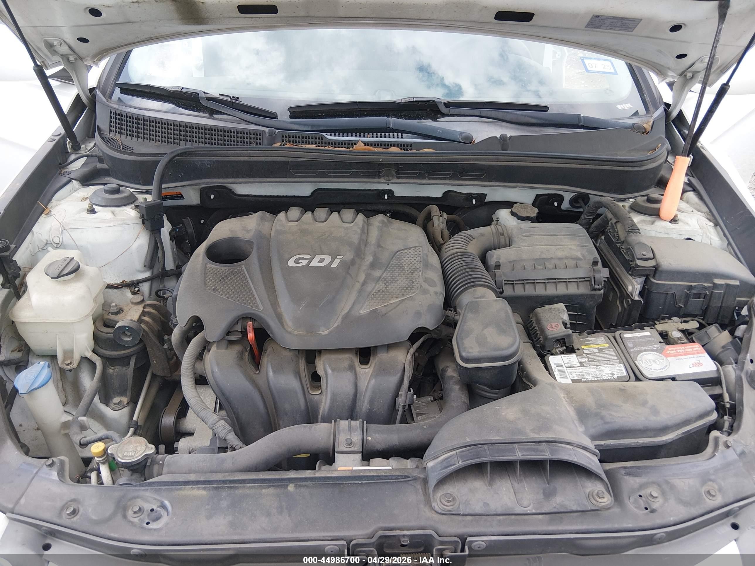 2014 Hyundai Sonata Gls White vin: 5NPEB4AC4EH869792