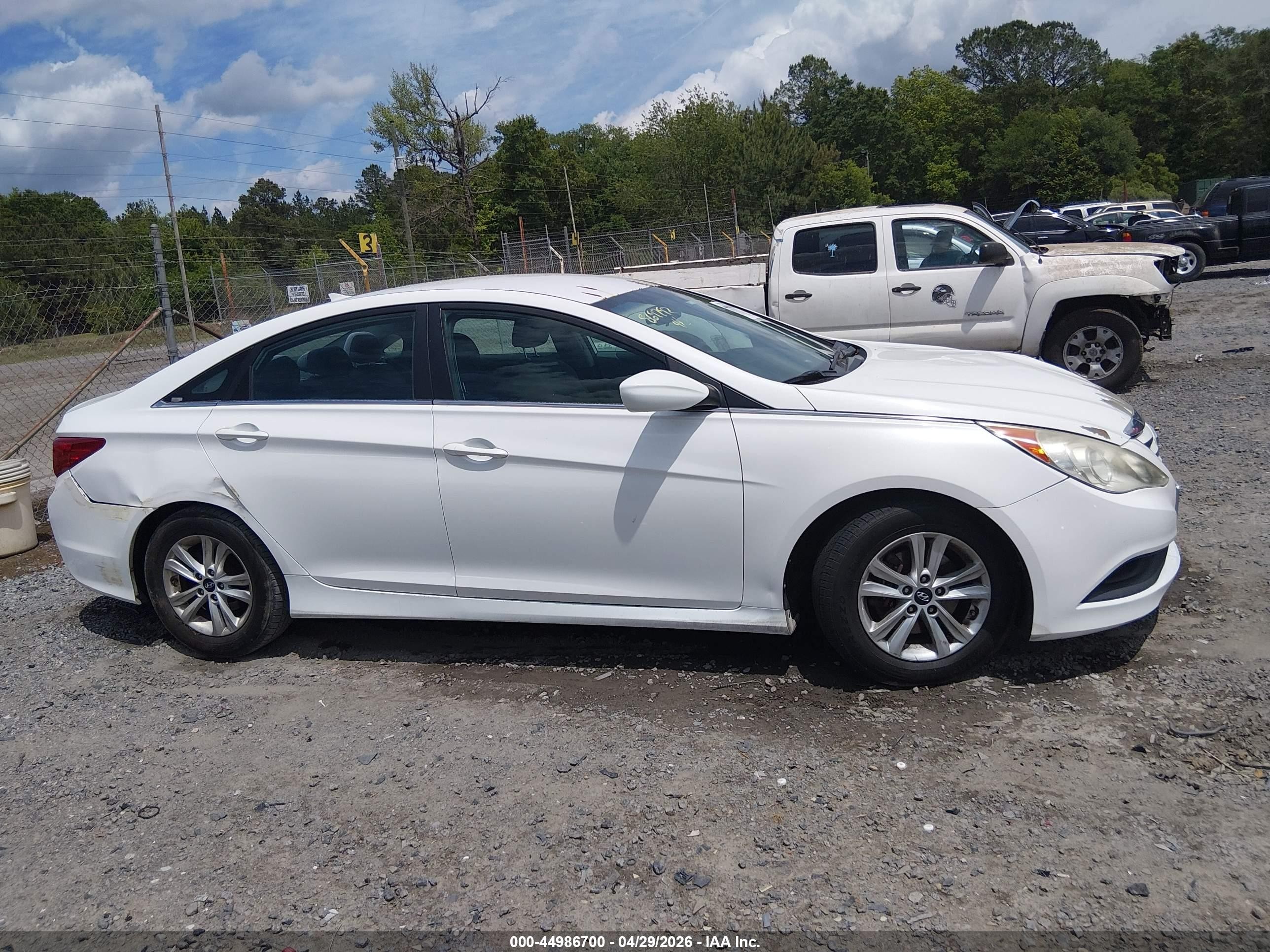 2014 Hyundai Sonata Gls White vin: 5NPEB4AC4EH869792
