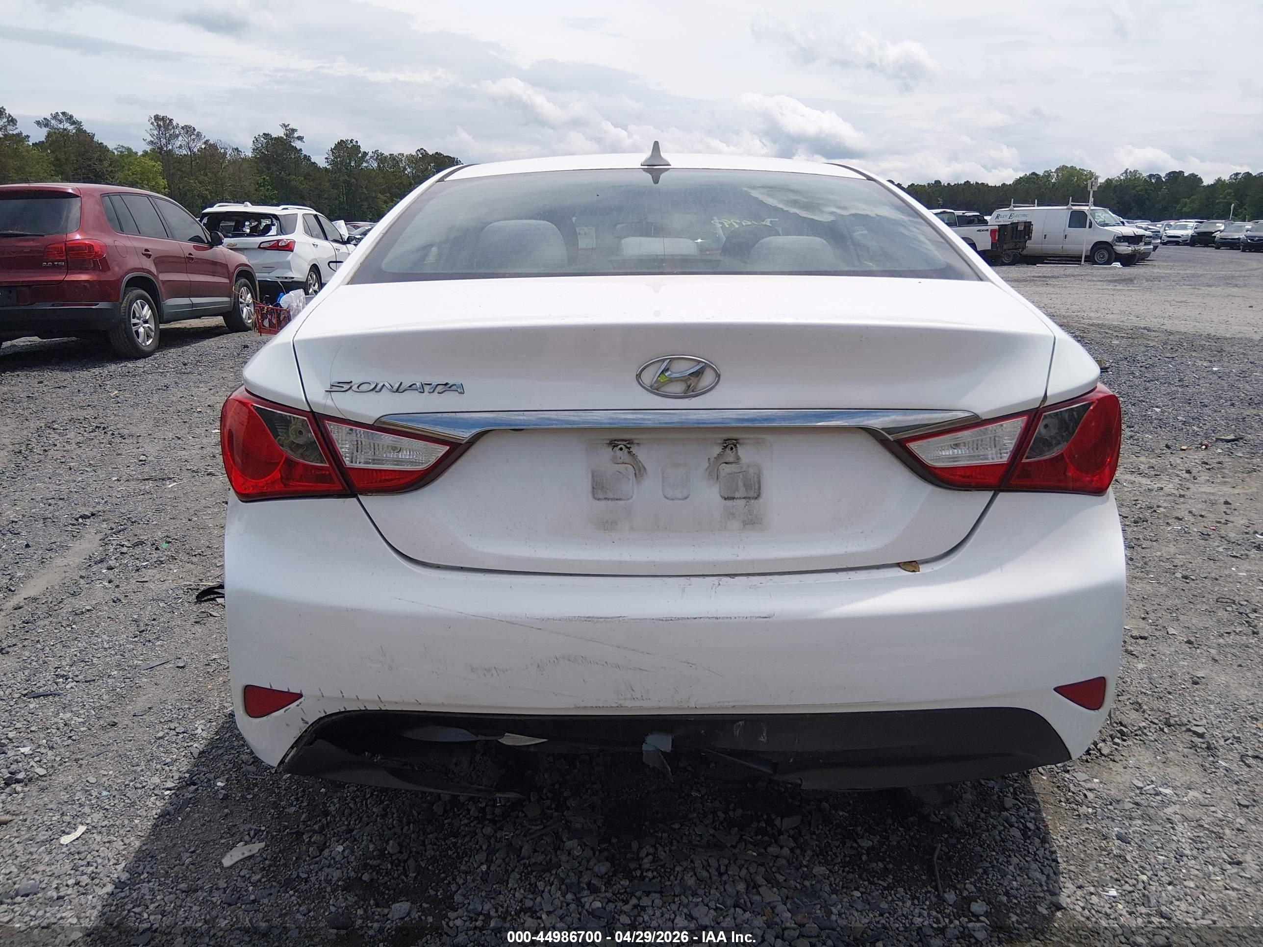 2014 Hyundai Sonata Gls White vin: 5NPEB4AC4EH869792