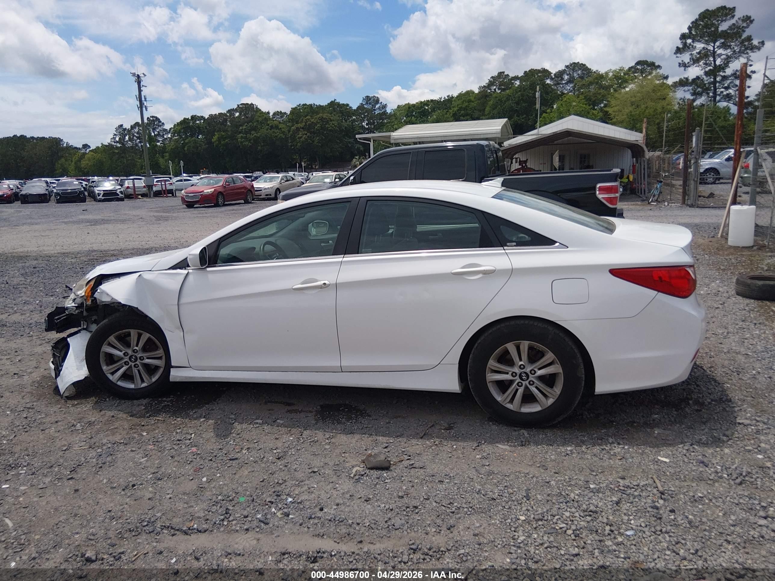 2014 Hyundai Sonata Gls White vin: 5NPEB4AC4EH869792