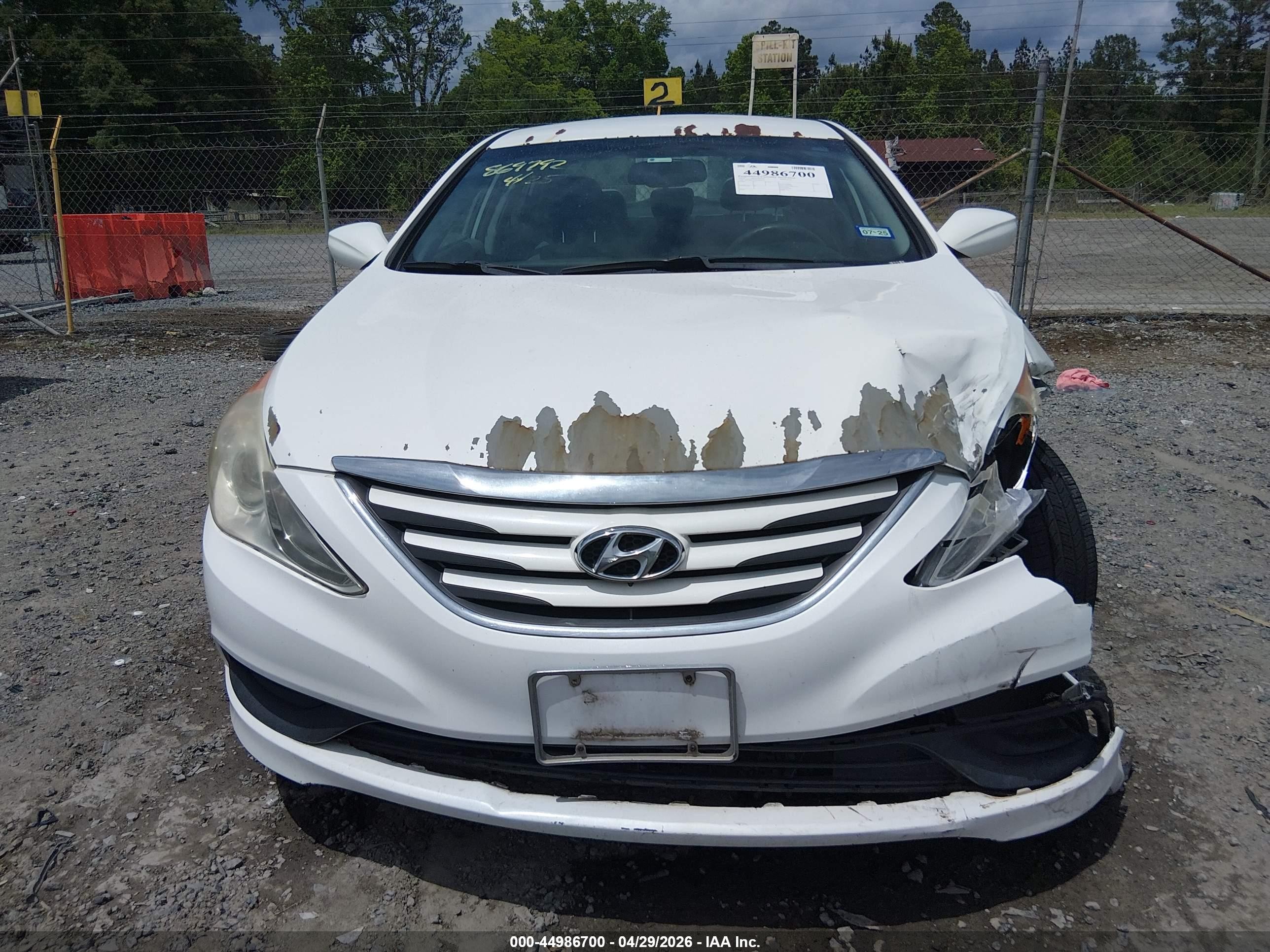 2014 Hyundai Sonata Gls White vin: 5NPEB4AC4EH869792
