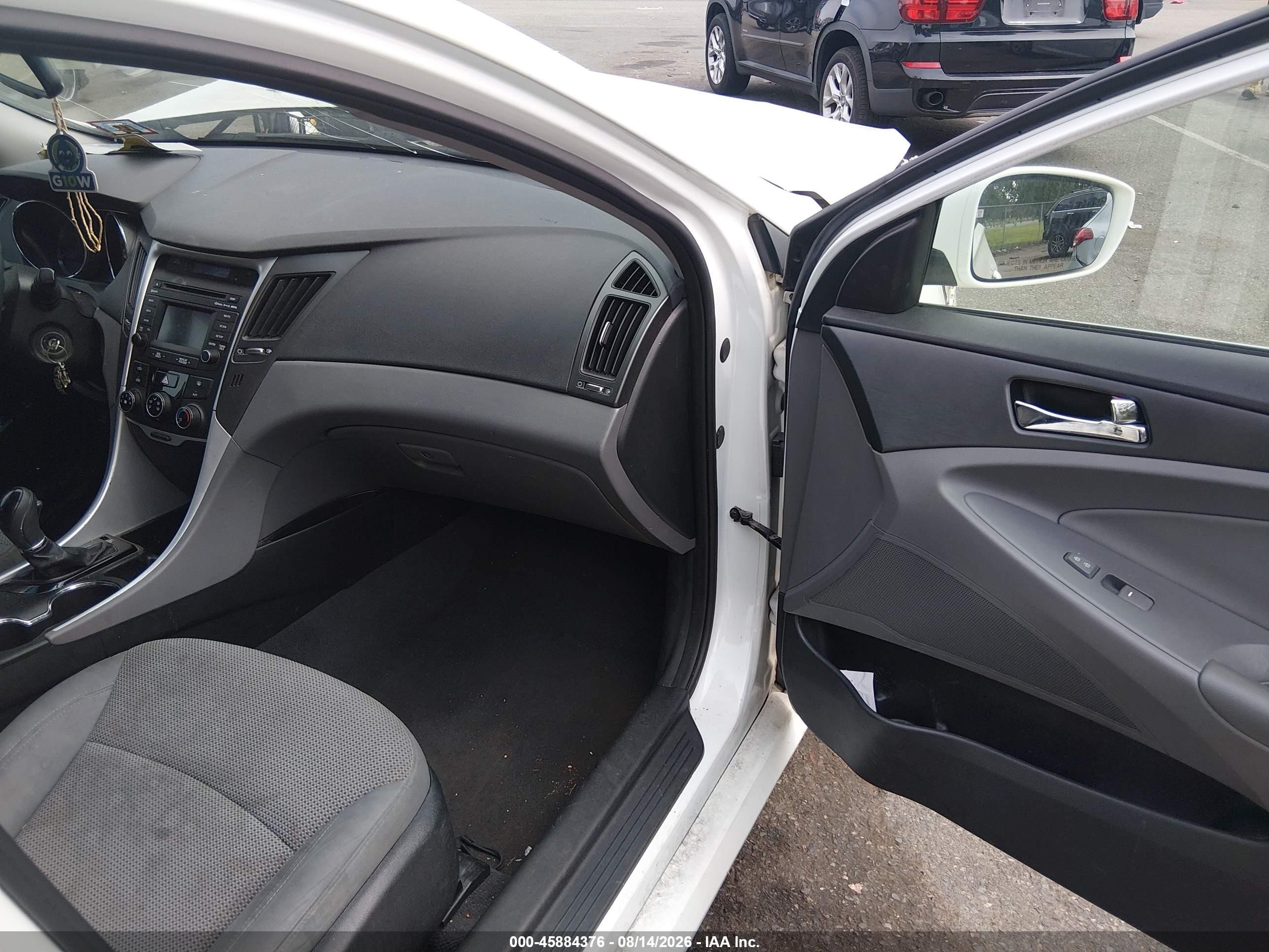 2014 Hyundai Sonata Gls White vin: 5NPEB4AC4EH870294
