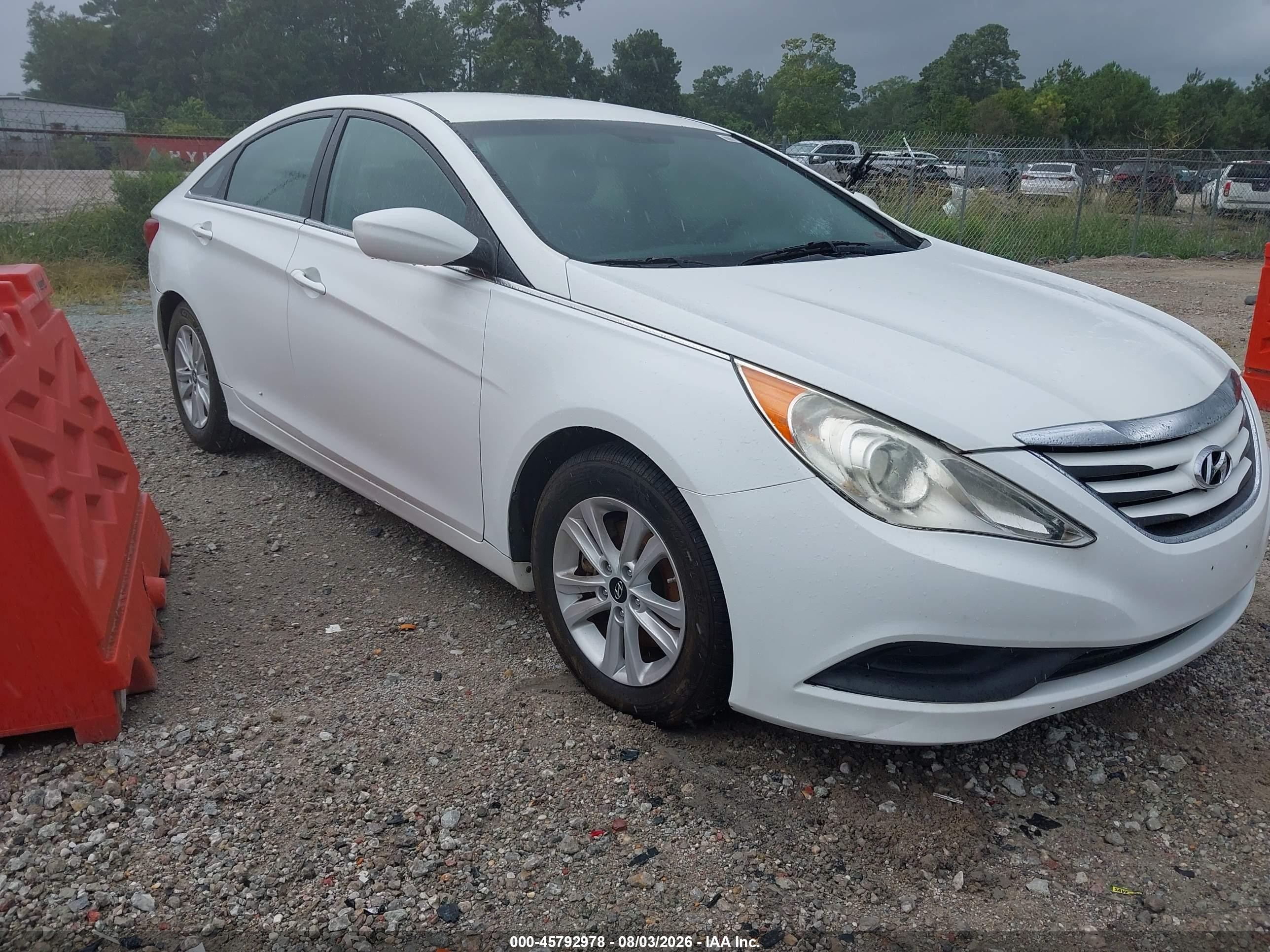 2014 Hyundai Sonata Gls Белый vin: 5NPEB4AC4EH872613