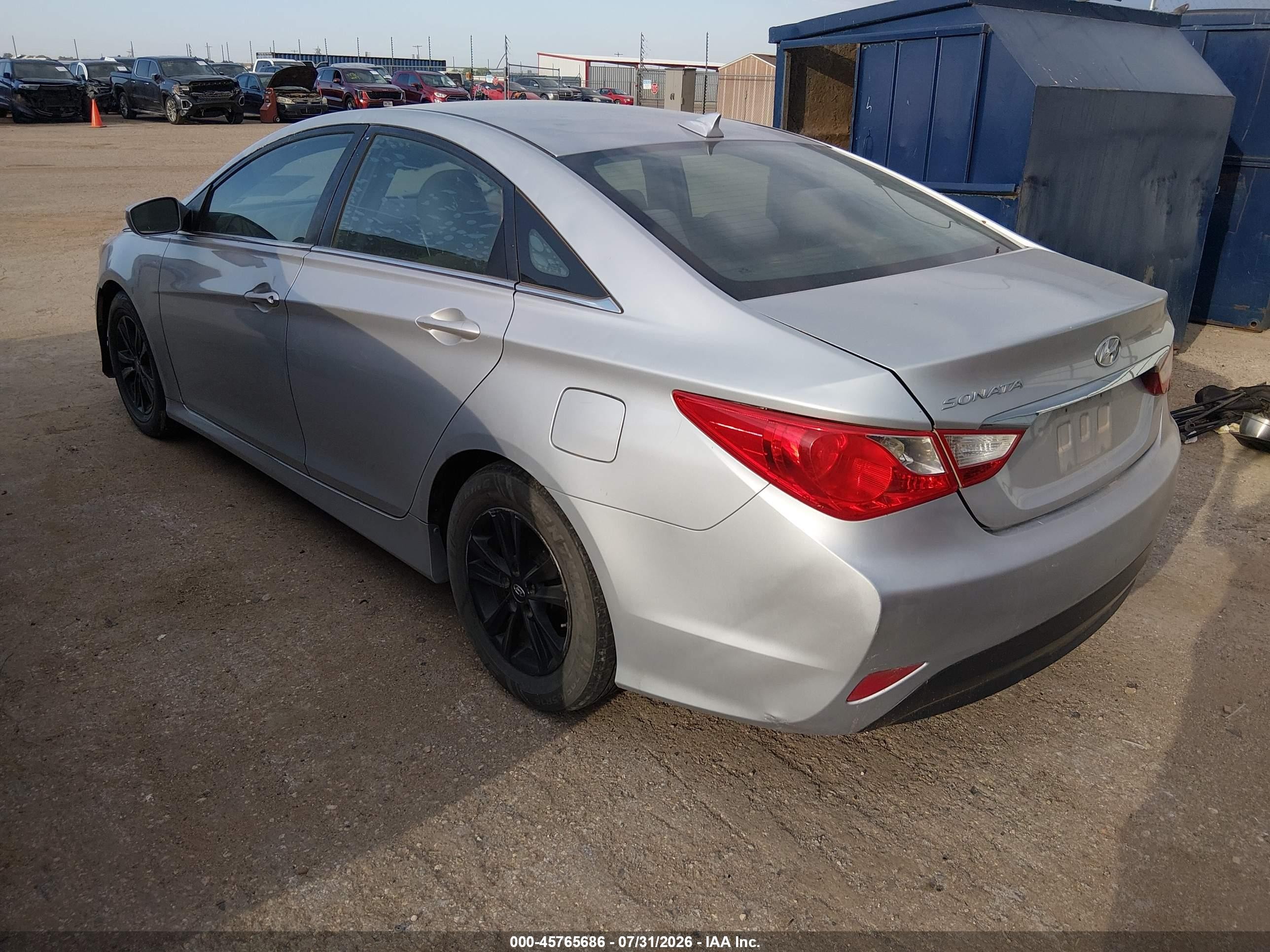 2014 Hyundai Sonata Gls Silver vin: 5NPEB4AC4EH879528