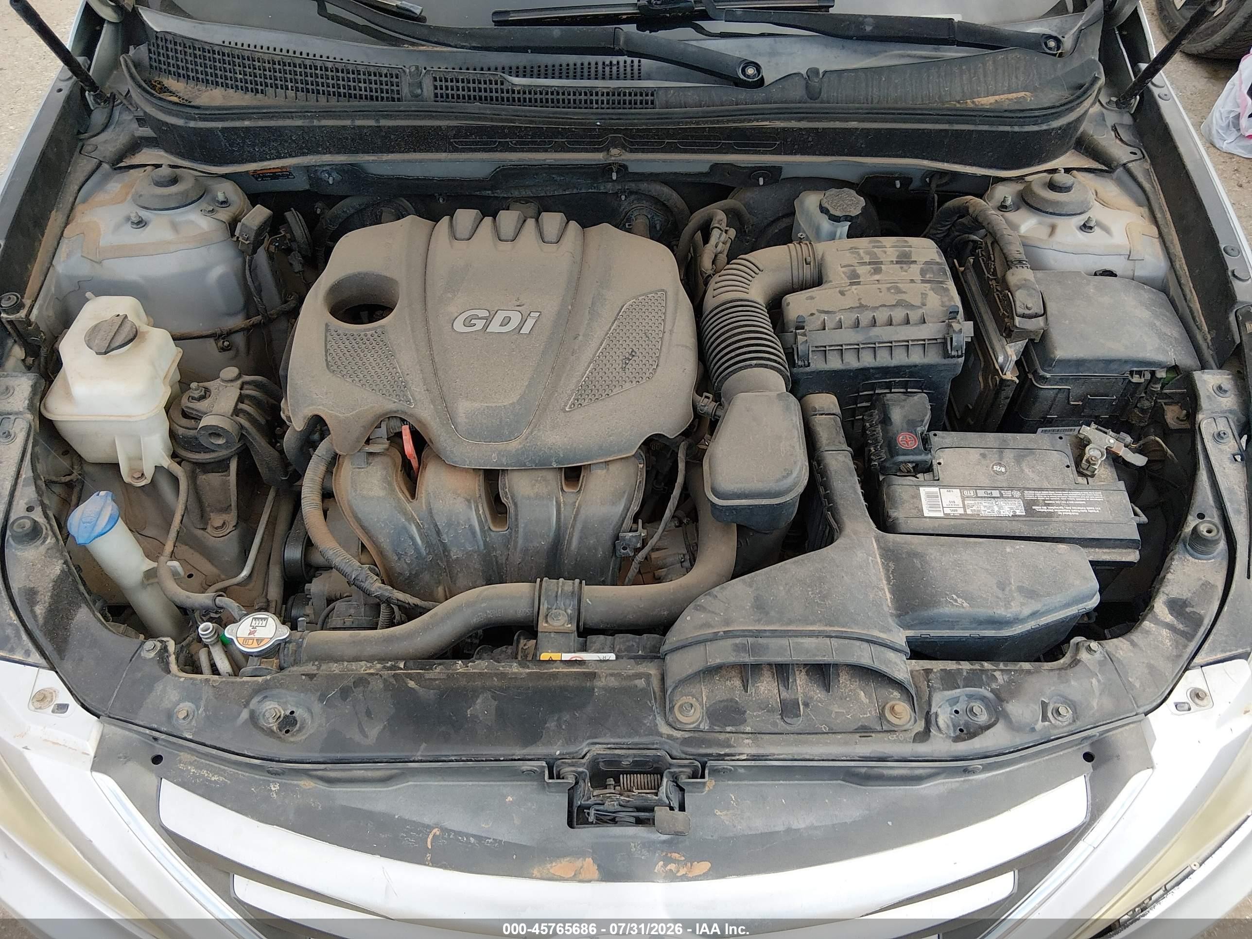 2014 Hyundai Sonata Gls Silver vin: 5NPEB4AC4EH879528