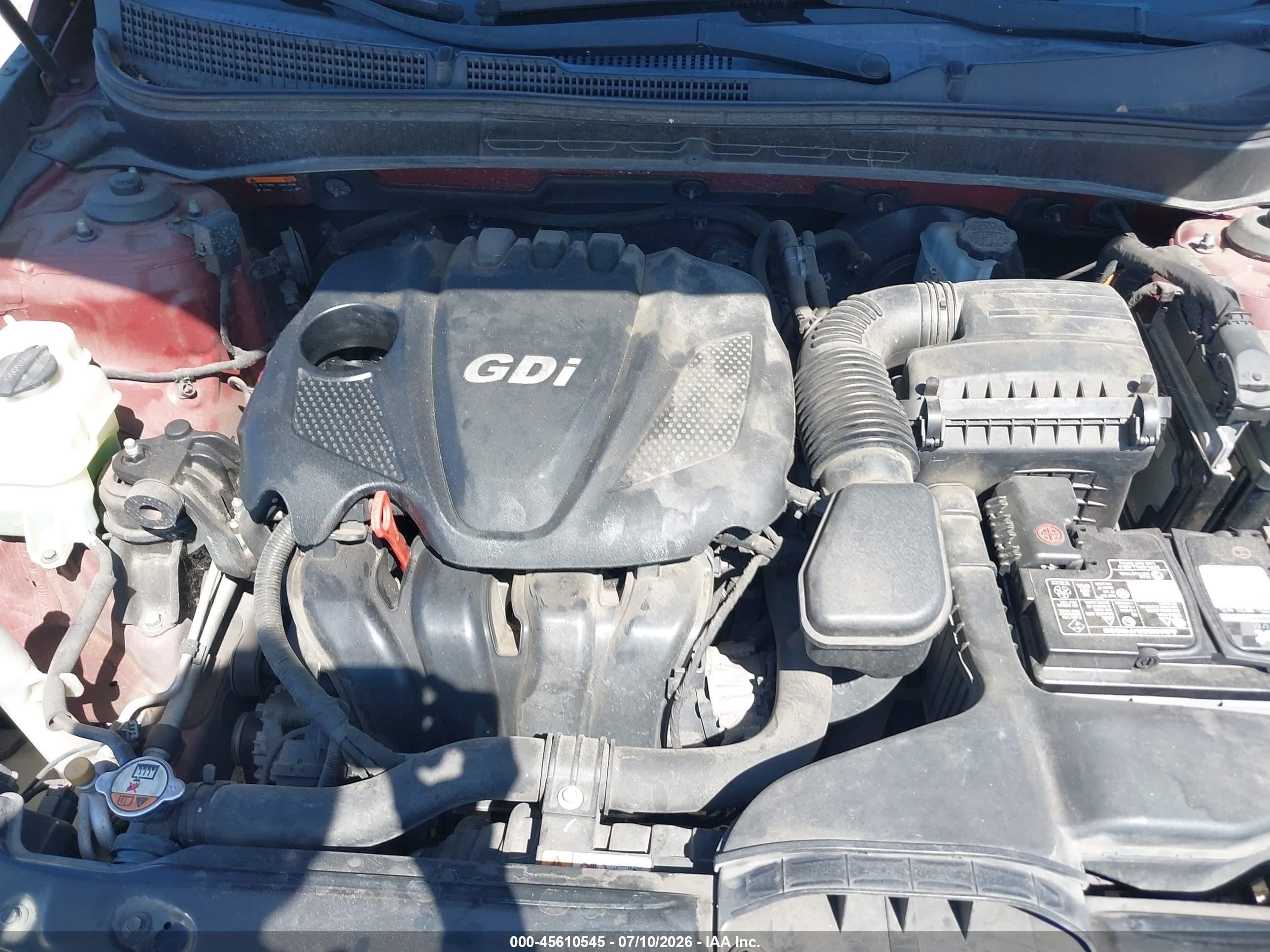2014 Hyundai Sonata Gls Burgundy vin: 5NPEB4AC4EH881151