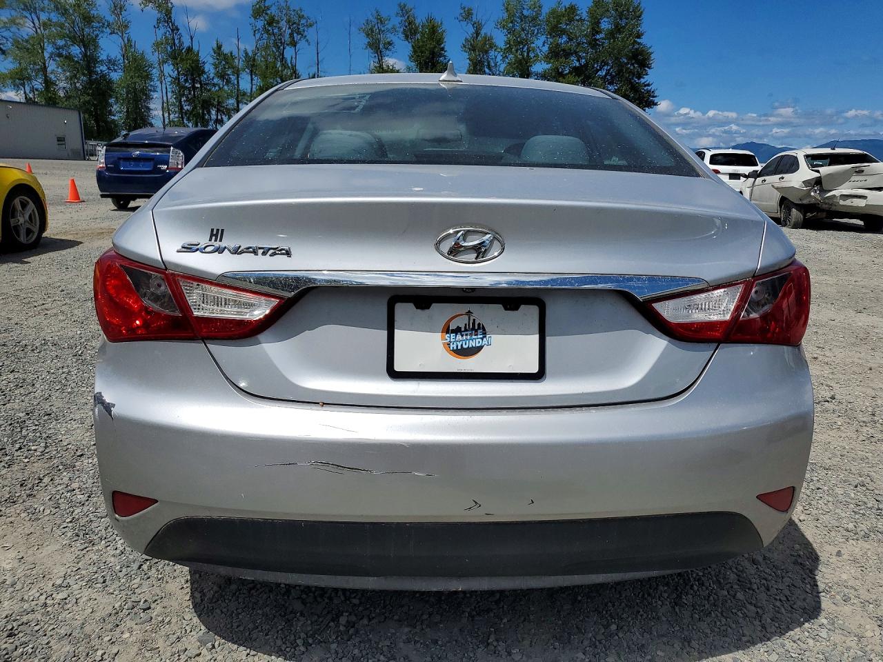 2014 Hyundai Sonata Gls Silver vin: 5NPEB4AC4EH892120