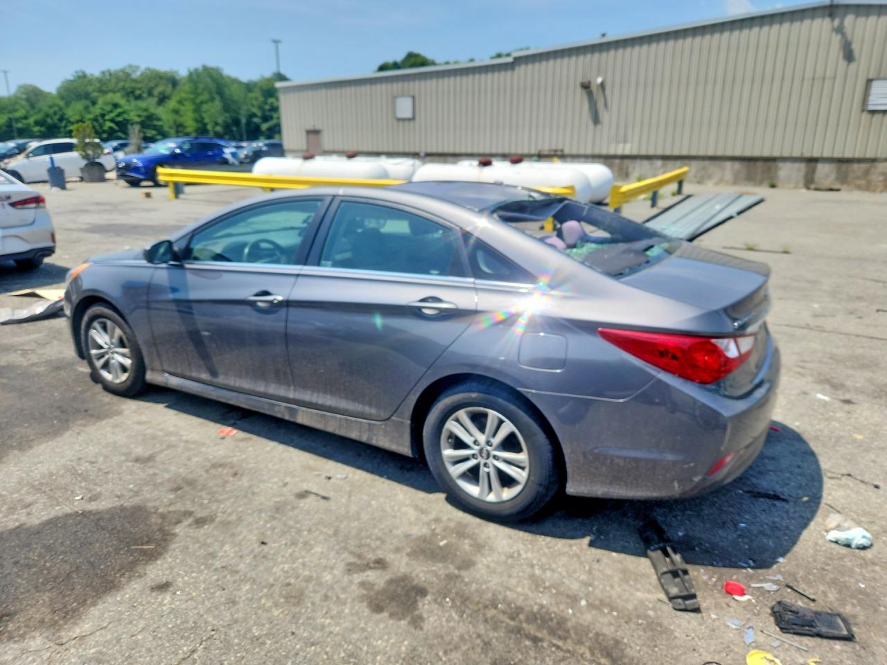 2014 Hyundai Sonata Gls Silver vin: 5NPEB4AC4EH893395