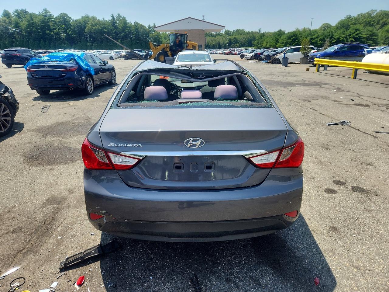 2014 Hyundai Sonata Gls Silver vin: 5NPEB4AC4EH893395