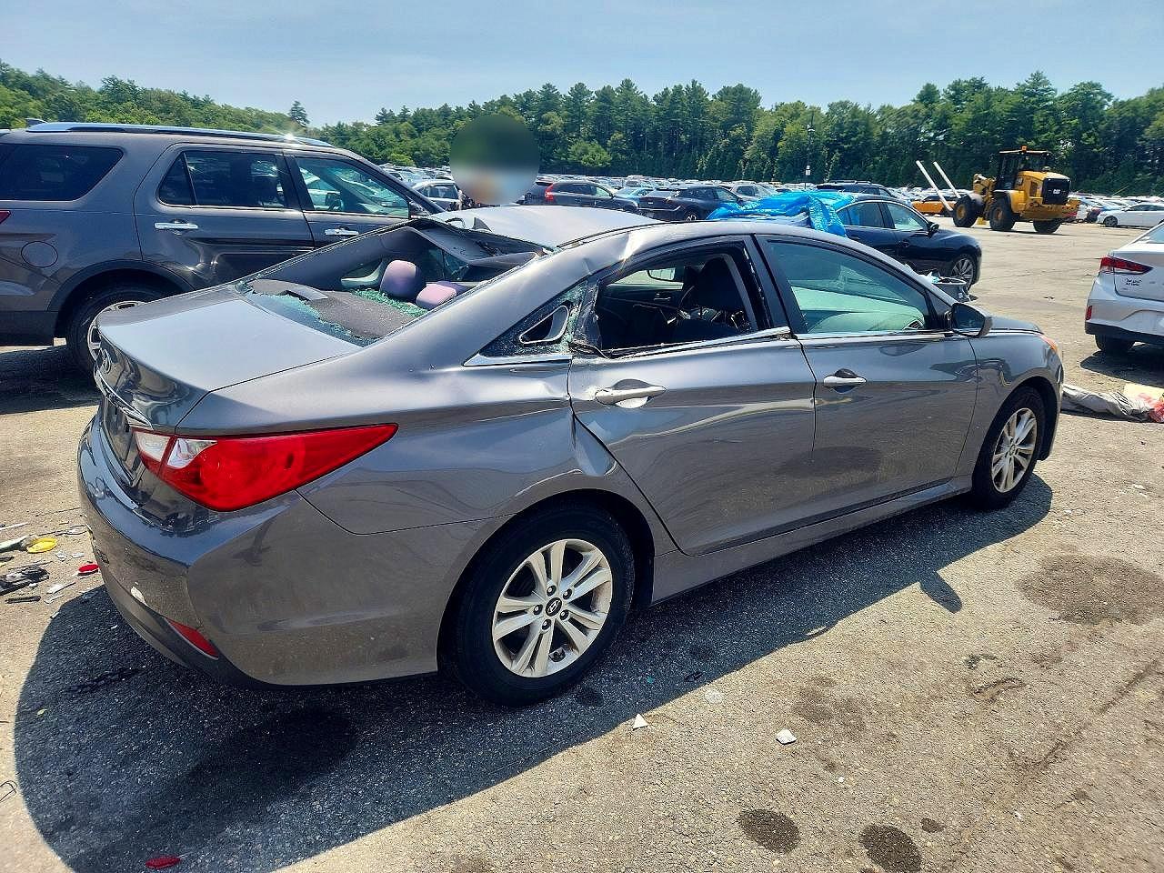2014 Hyundai Sonata Gls Silver vin: 5NPEB4AC4EH893395