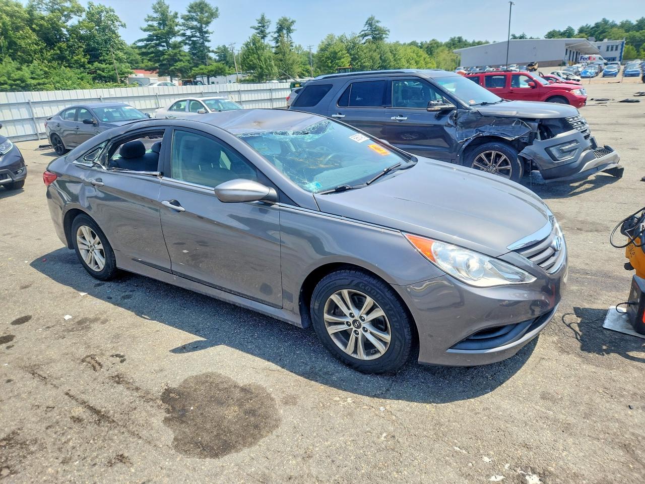 2014 Hyundai Sonata Gls Silver vin: 5NPEB4AC4EH893395