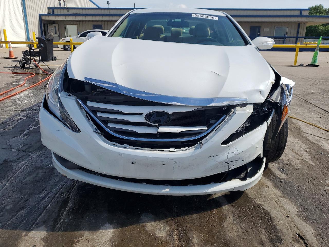 2014 Hyundai Sonata Gls White vin: 5NPEB4AC4EH896250
