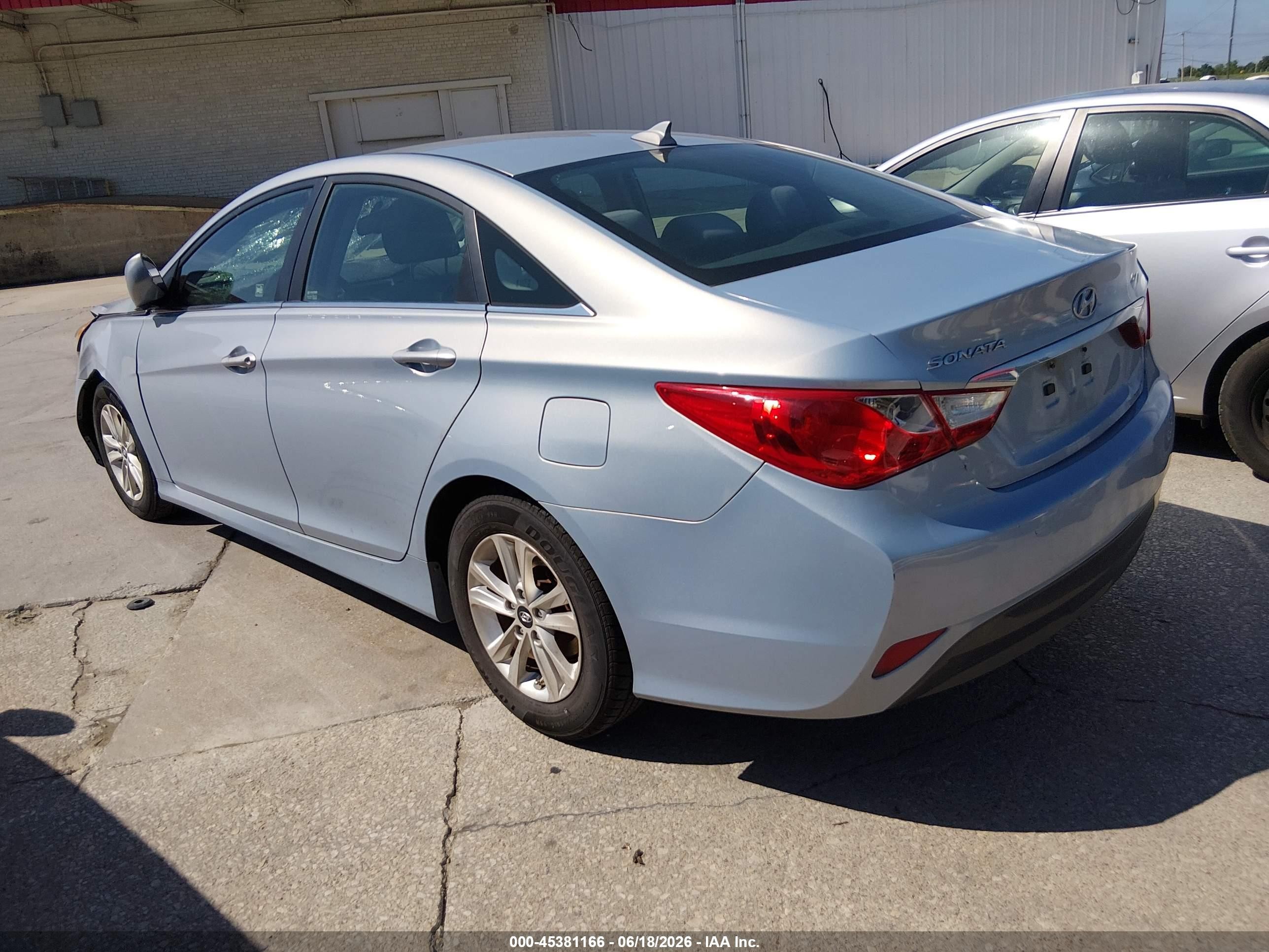 2014 Hyundai Sonata Gls Light Blue vin: 5NPEB4AC4EH900829