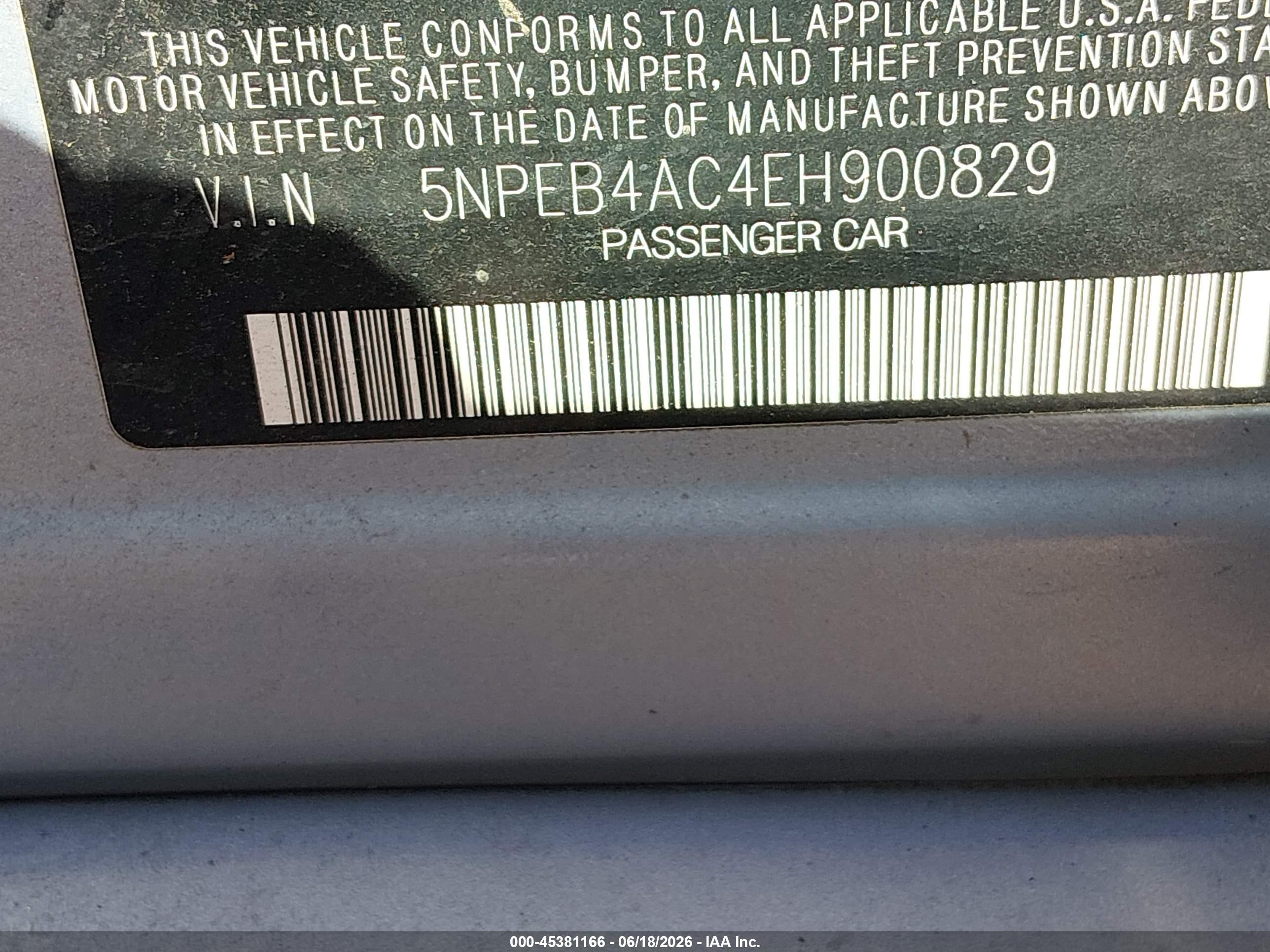 2014 Hyundai Sonata Gls Light Blue vin: 5NPEB4AC4EH900829