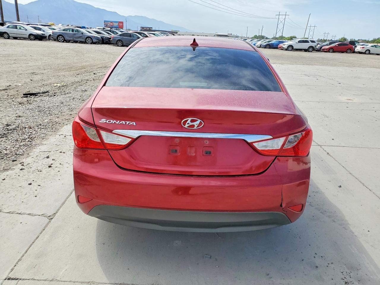 2014 Hyundai Sonata Gls Red vin: 5NPEB4AC4EH903245