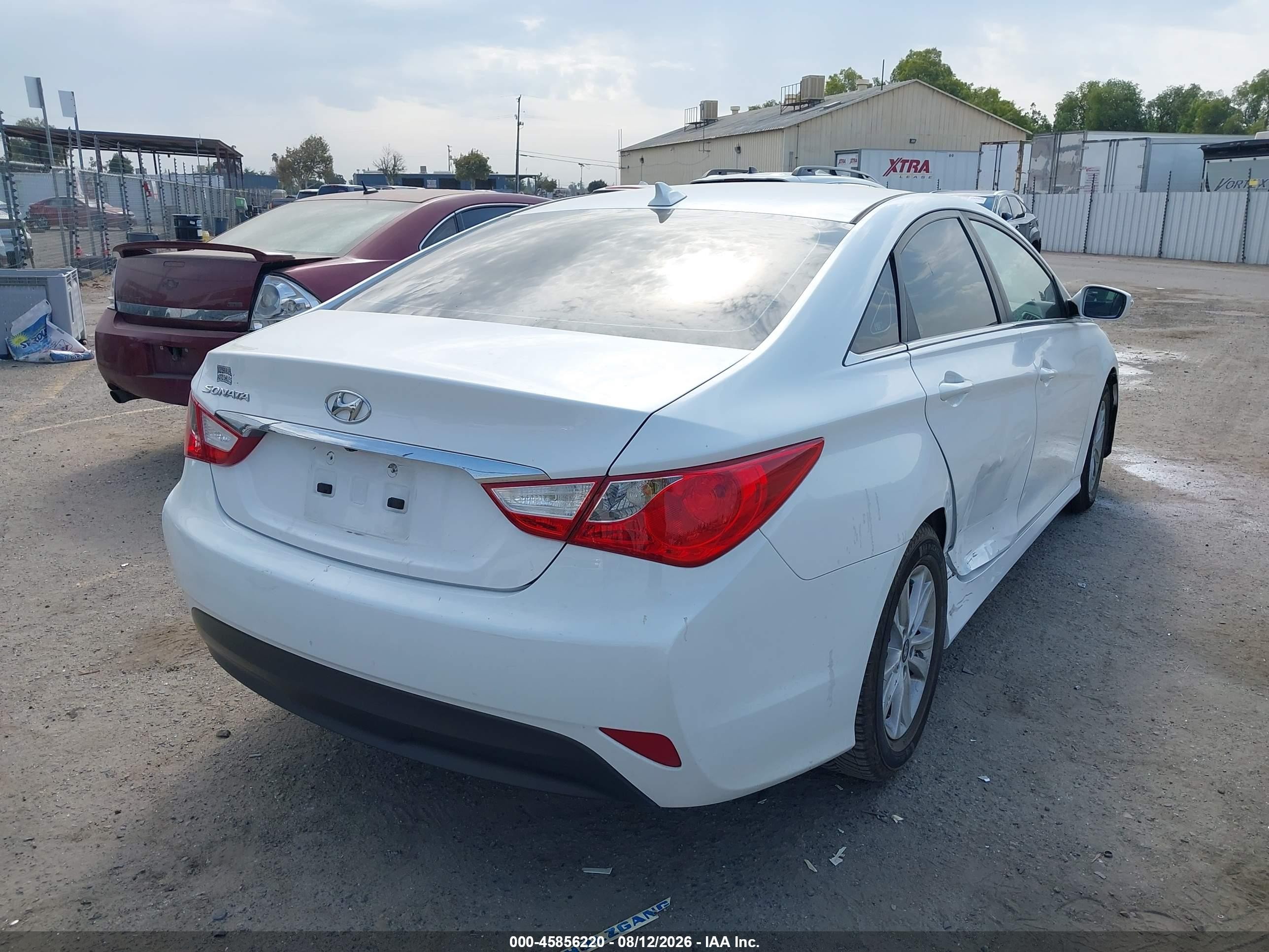 2014 Hyundai Sonata Gls White vin: 5NPEB4AC4EH903634