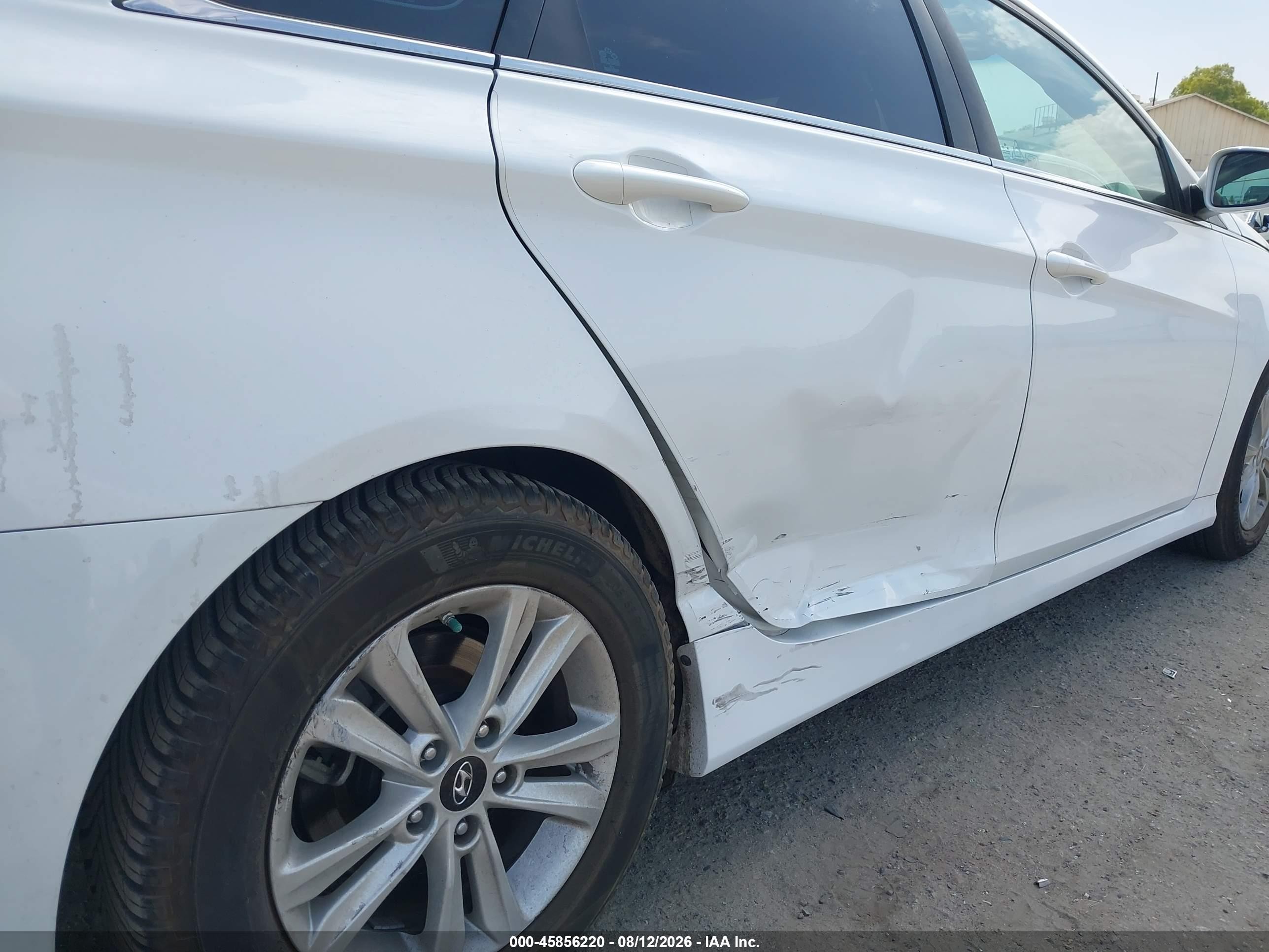 2014 Hyundai Sonata Gls White vin: 5NPEB4AC4EH903634