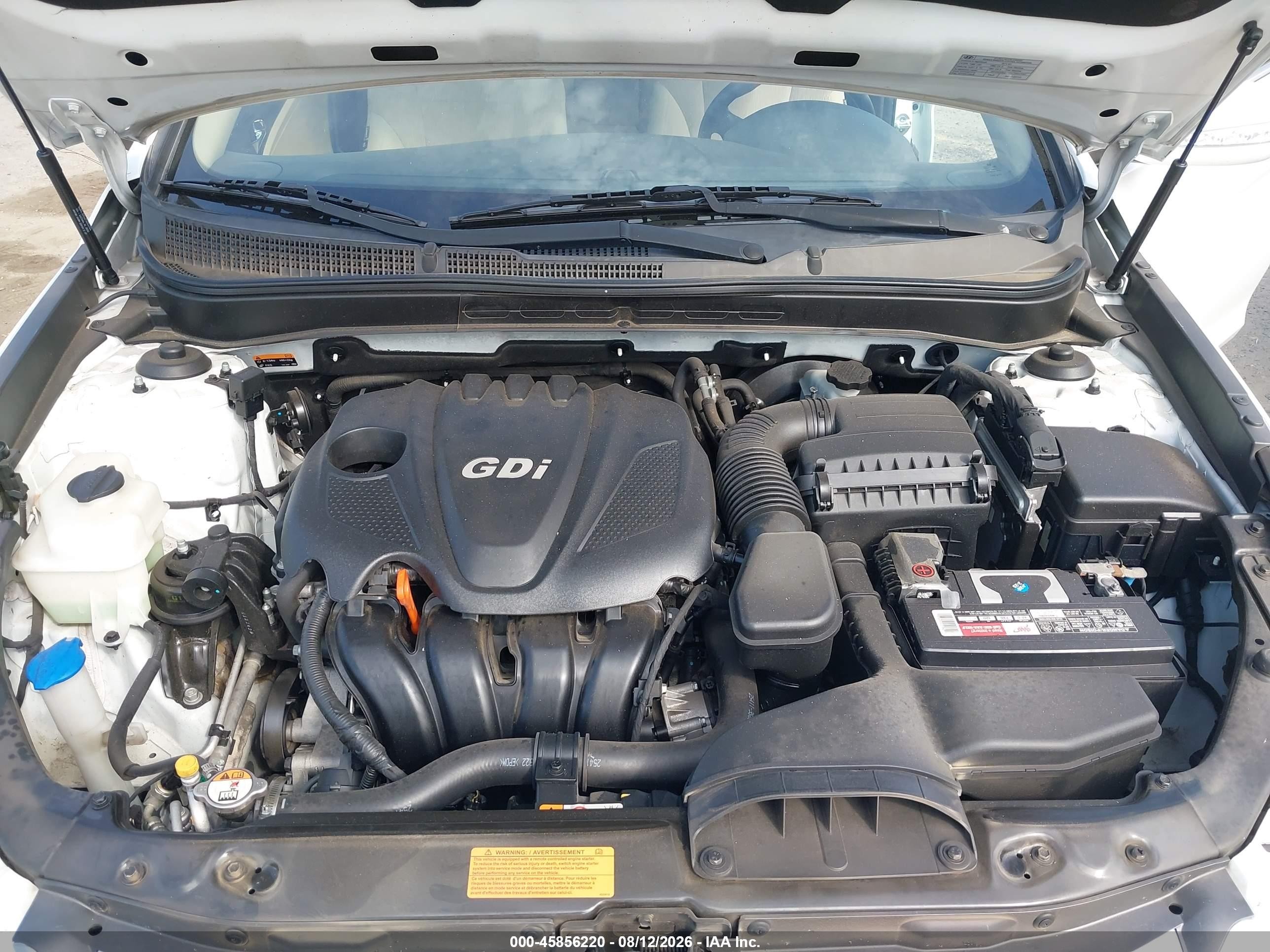 2014 Hyundai Sonata Gls White vin: 5NPEB4AC4EH903634