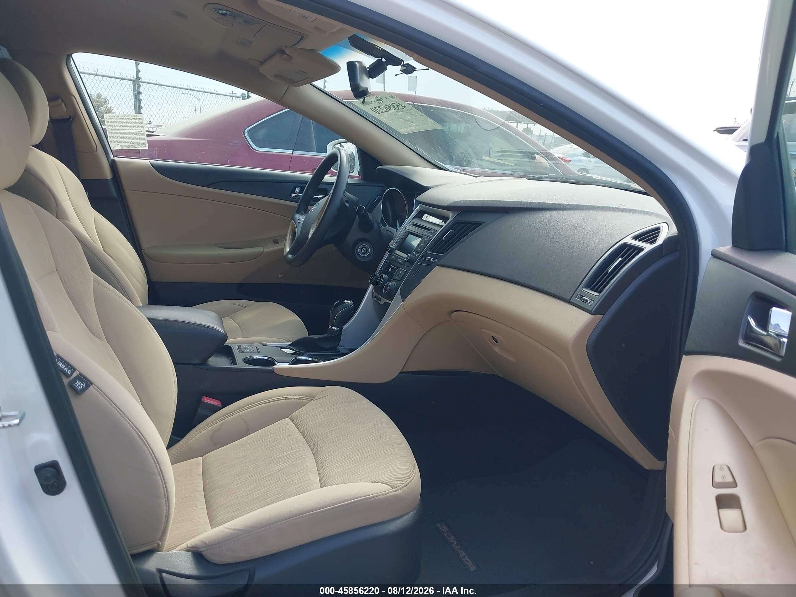 2014 Hyundai Sonata Gls White vin: 5NPEB4AC4EH903634