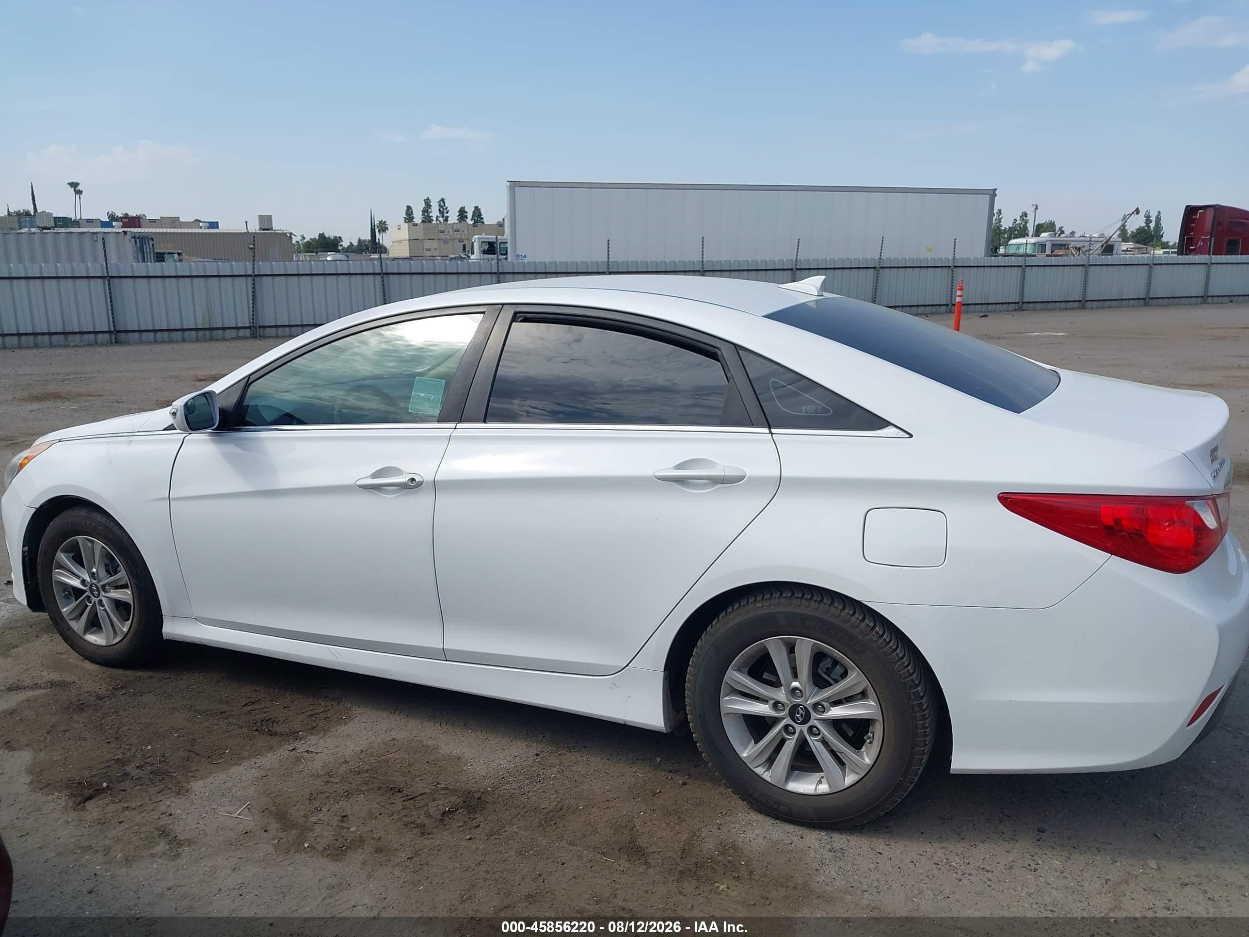 2014 Hyundai Sonata Gls White vin: 5NPEB4AC4EH903634