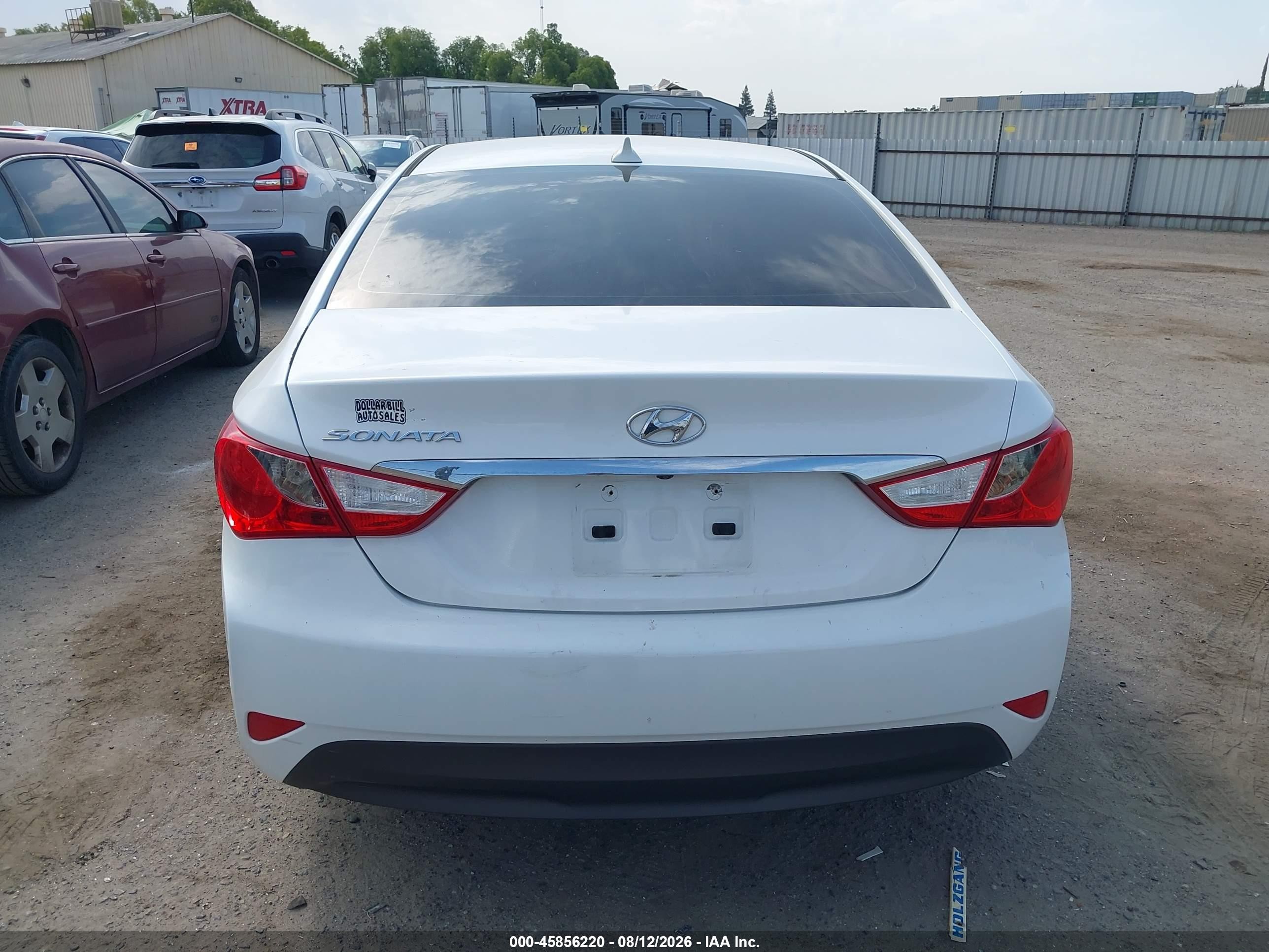 2014 Hyundai Sonata Gls White vin: 5NPEB4AC4EH903634