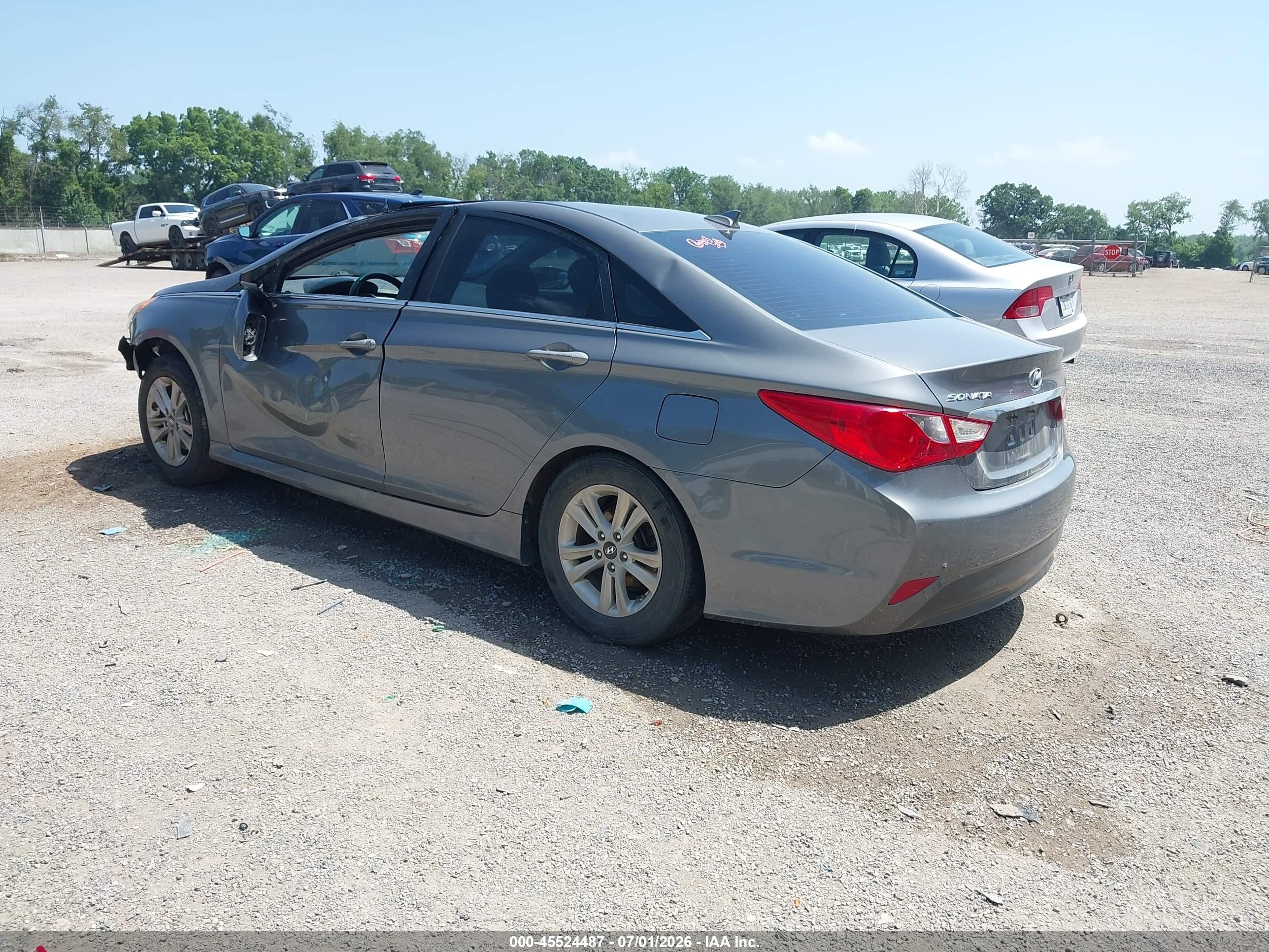 2014 Hyundai Sonata Gls Gray vin: 5NPEB4AC4EH907943