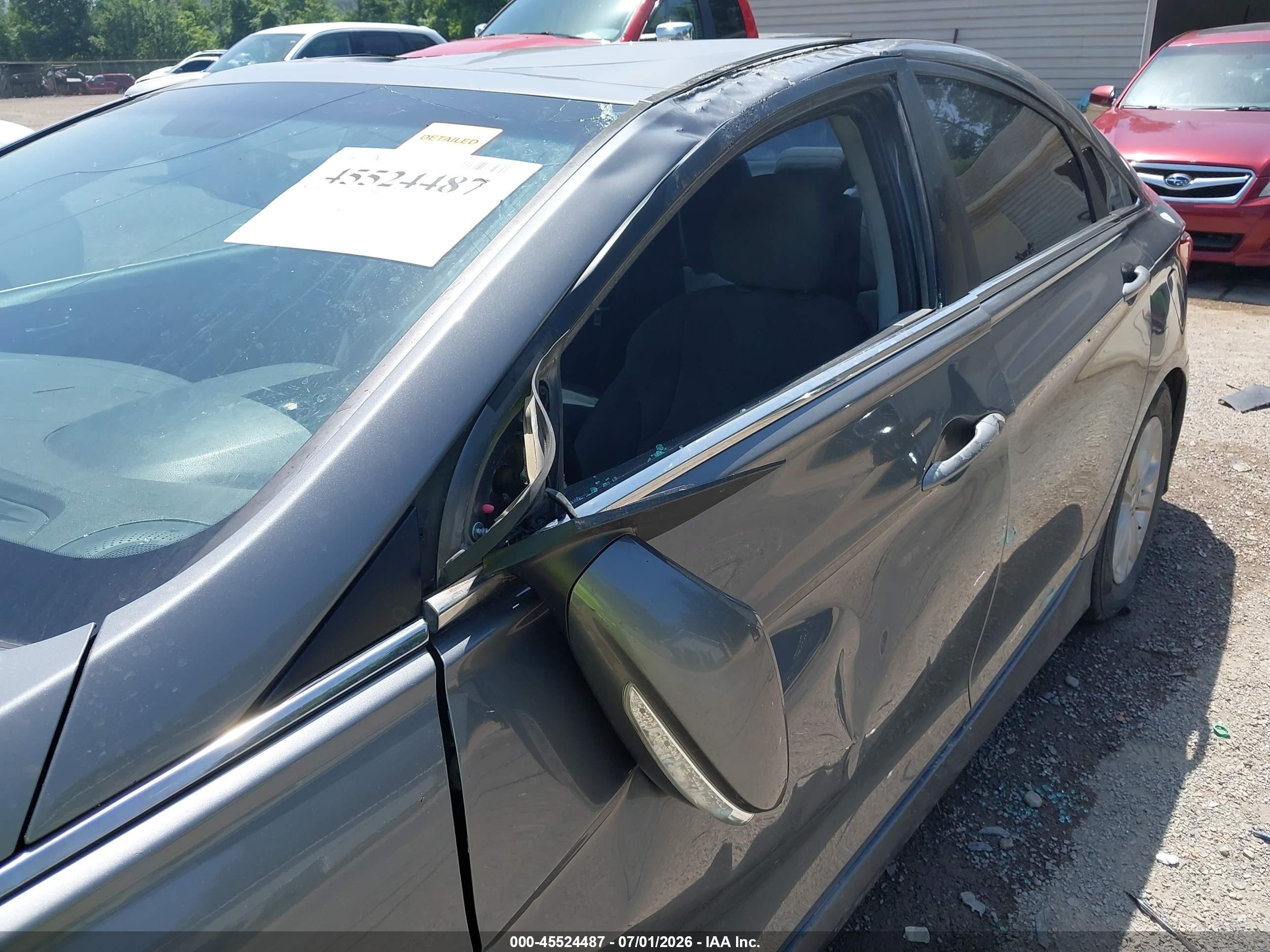 2014 Hyundai Sonata Gls Gray vin: 5NPEB4AC4EH907943