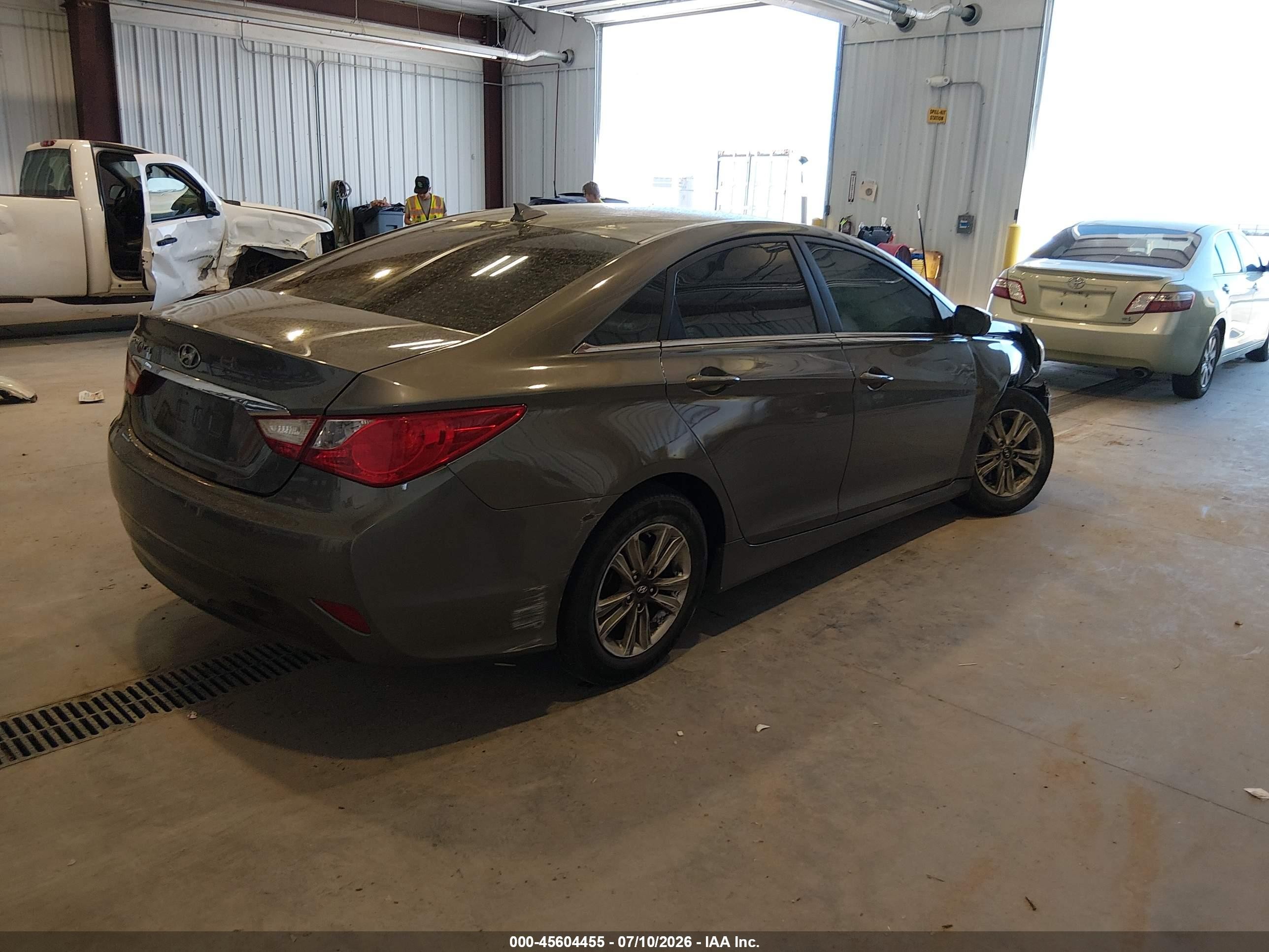 2014 Hyundai Sonata Gls Gray vin: 5NPEB4AC4EH908235