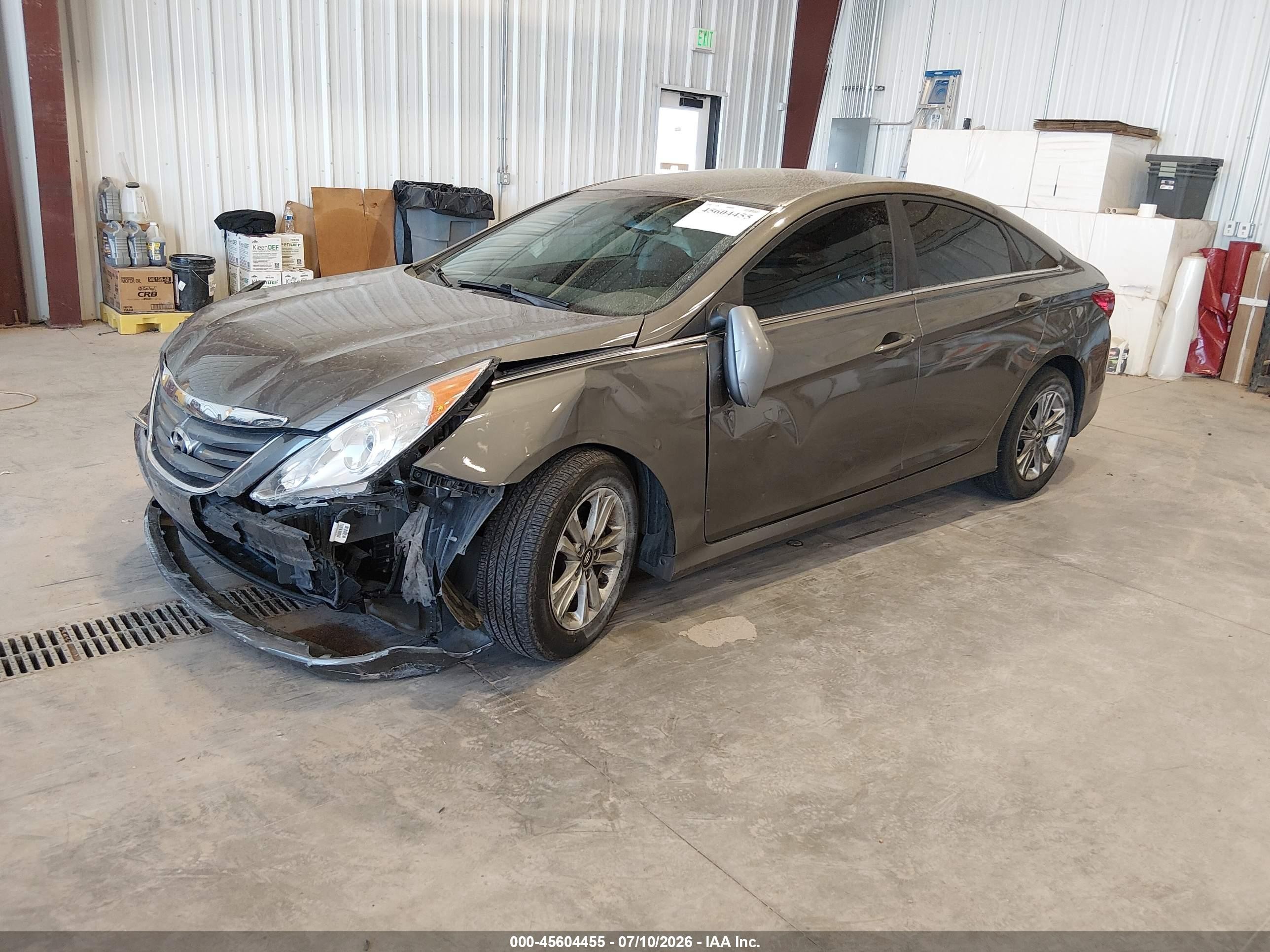 2014 Hyundai Sonata Gls Gray vin: 5NPEB4AC4EH908235