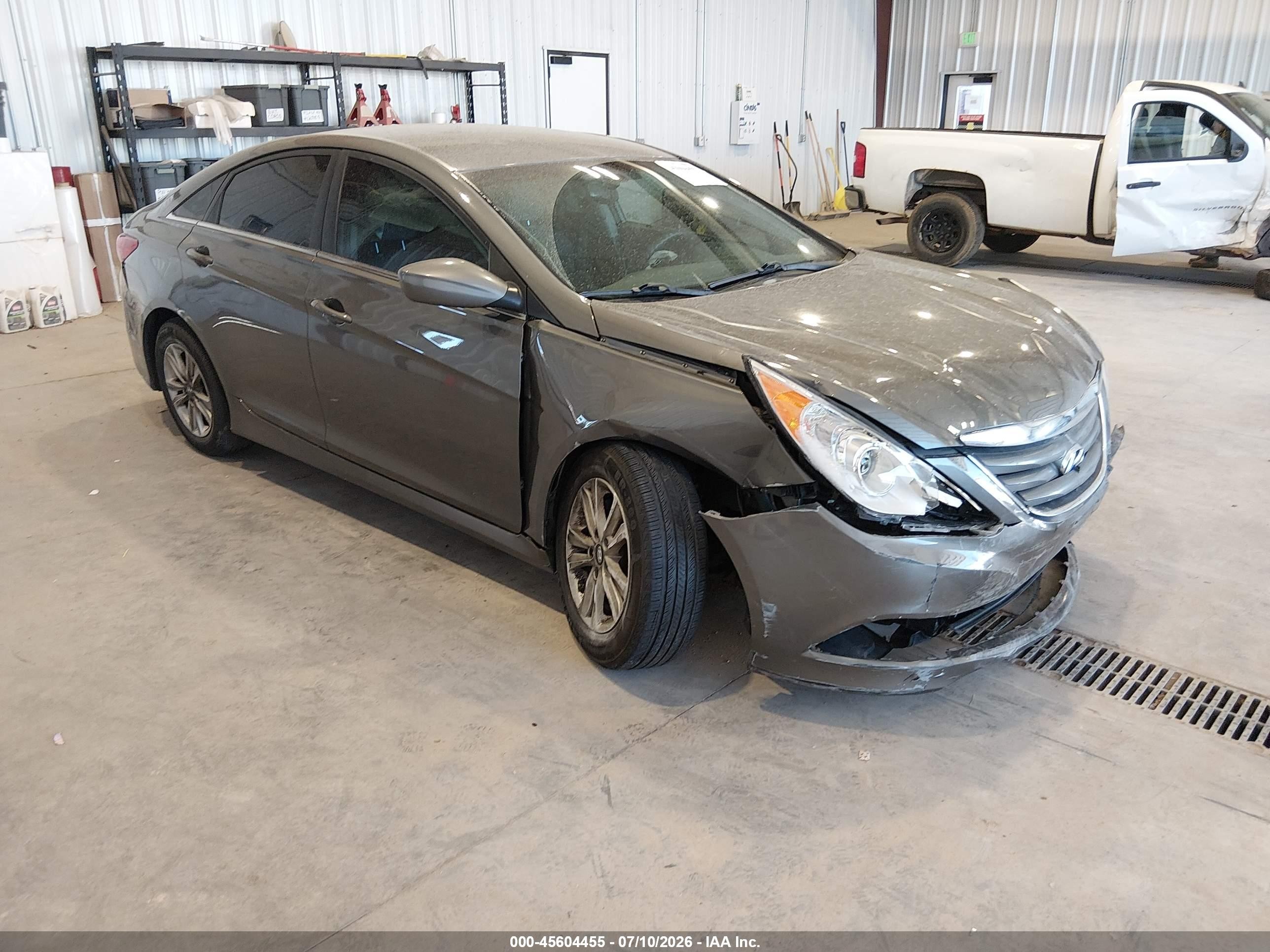 2014 Hyundai Sonata Gls Gray vin: 5NPEB4AC4EH908235