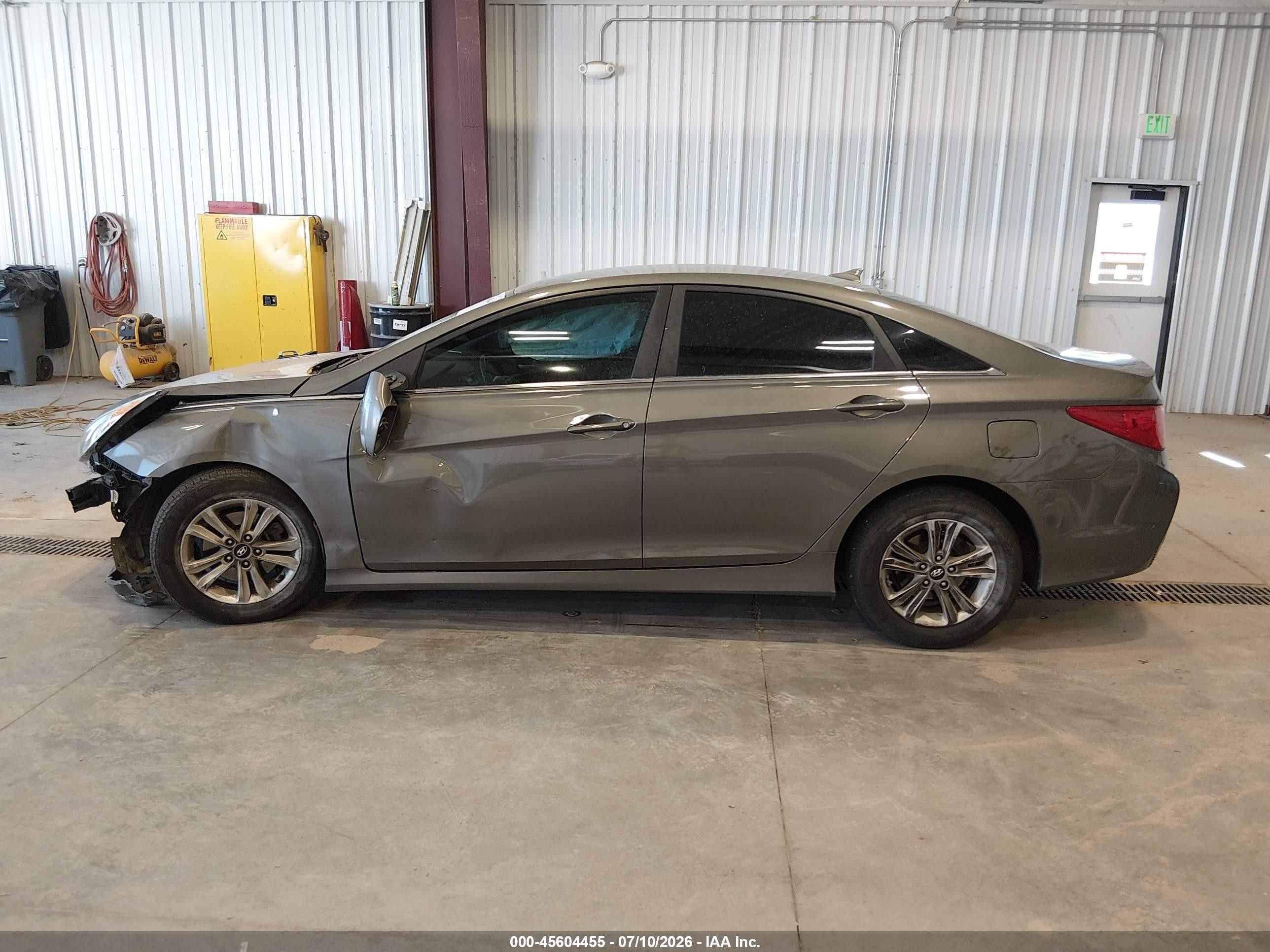 2014 Hyundai Sonata Gls Gray vin: 5NPEB4AC4EH908235