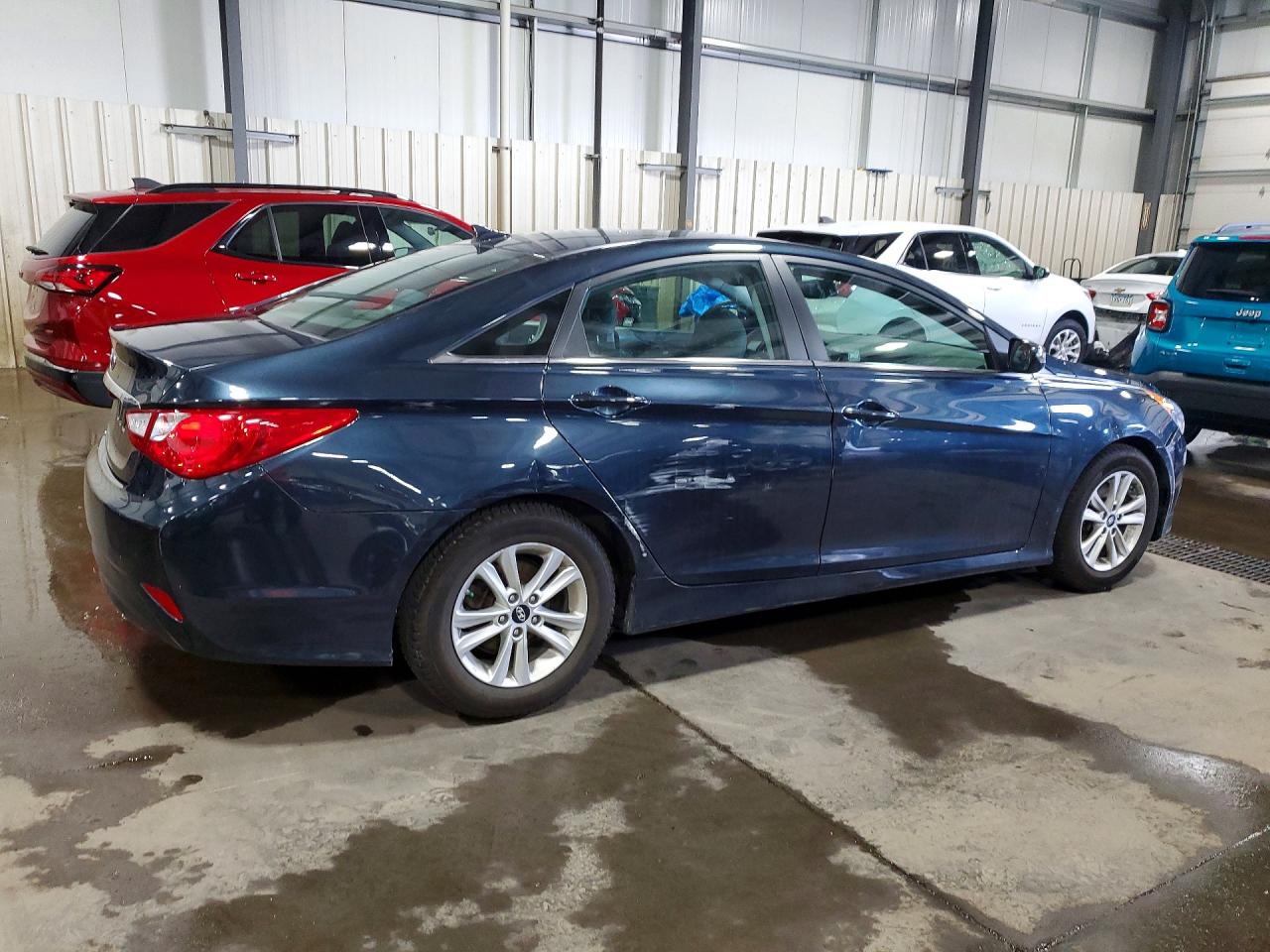2014 Hyundai Sonata Gls Blue vin: 5NPEB4AC4EH921017