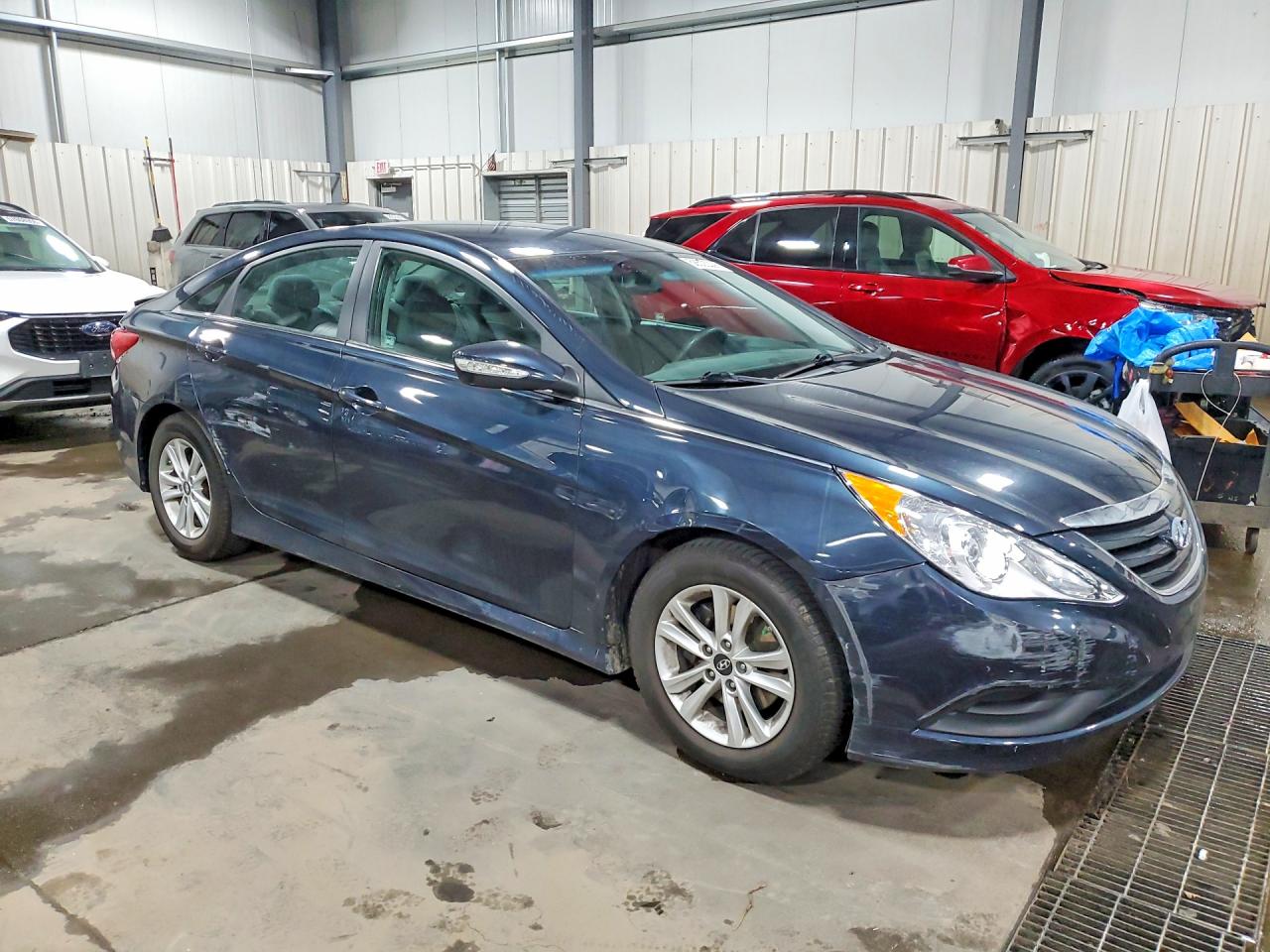 2014 Hyundai Sonata Gls Blue vin: 5NPEB4AC4EH921017