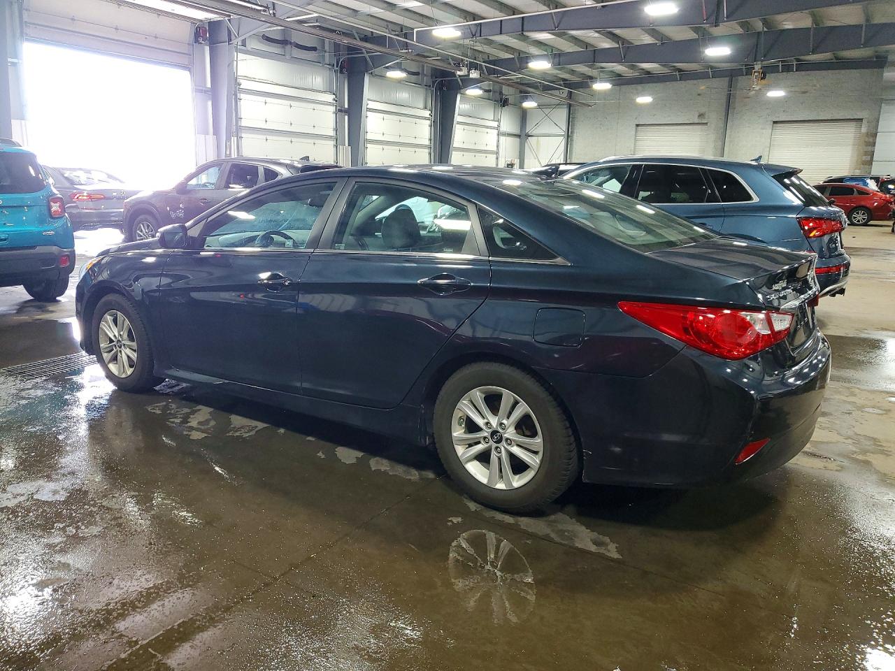 2014 Hyundai Sonata Gls Blue vin: 5NPEB4AC4EH921017