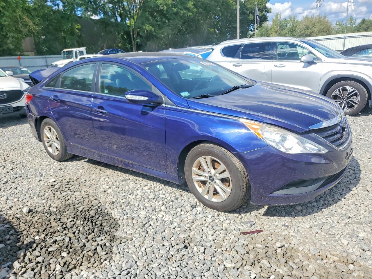 2014 Hyundai Sonata Gls Blue vin: 5NPEB4AC4EH921230