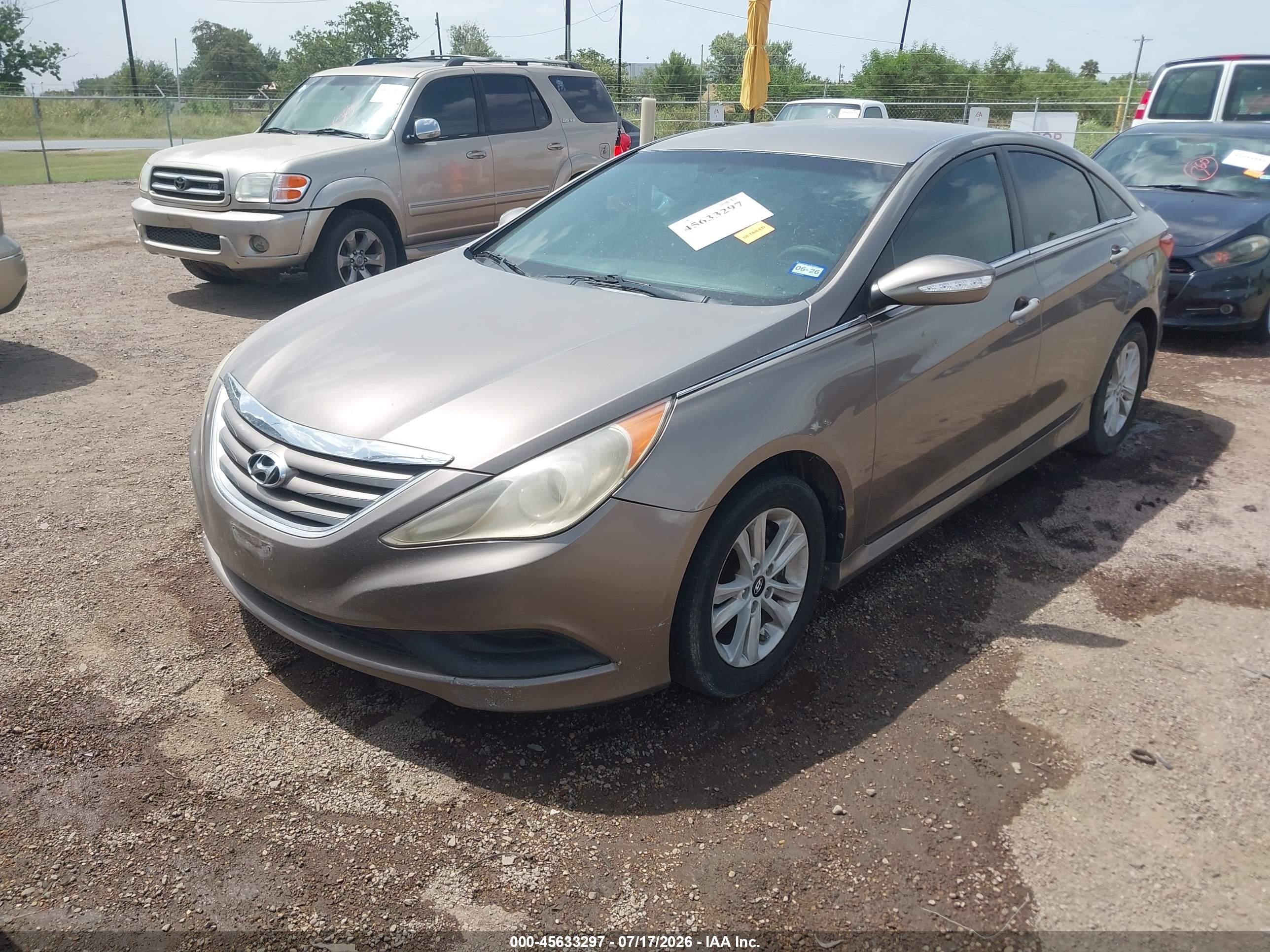 2014 Hyundai Sonata Gls Brown vin: 5NPEB4AC4EH921907