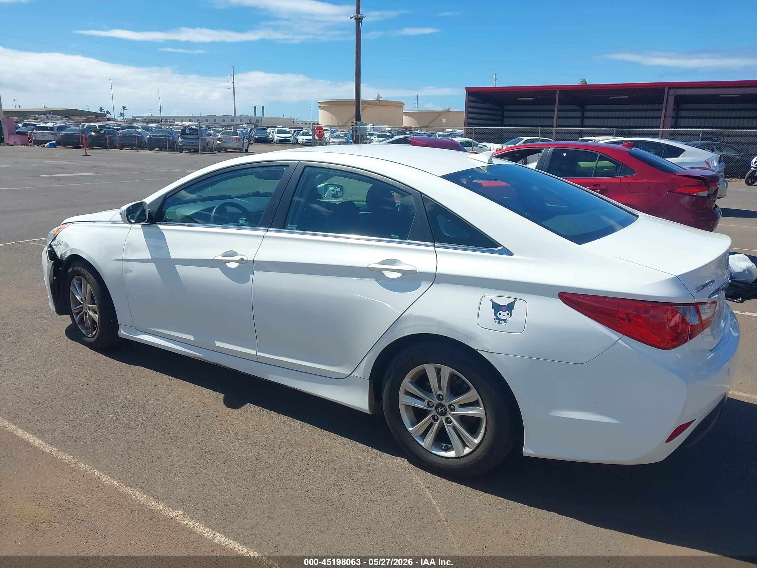 2014 Hyundai Sonata Gls White vin: 5NPEB4AC4EH926055