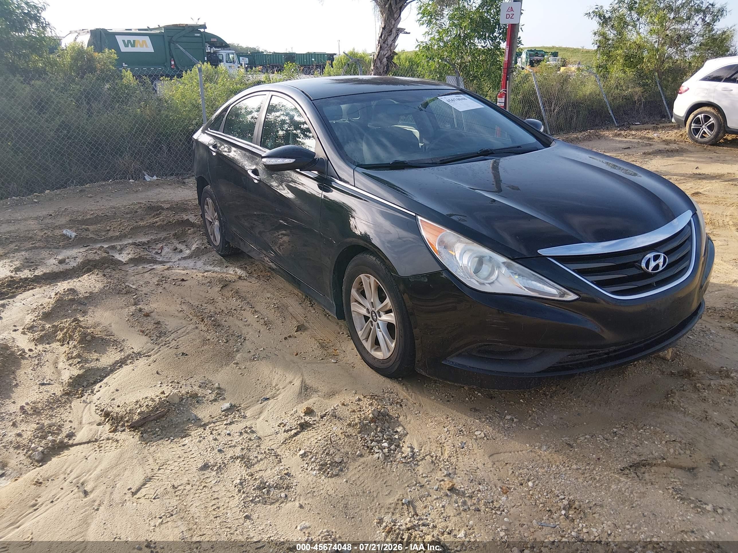 2014 Hyundai Sonata Gls Black vin: 5NPEB4AC4EH931725