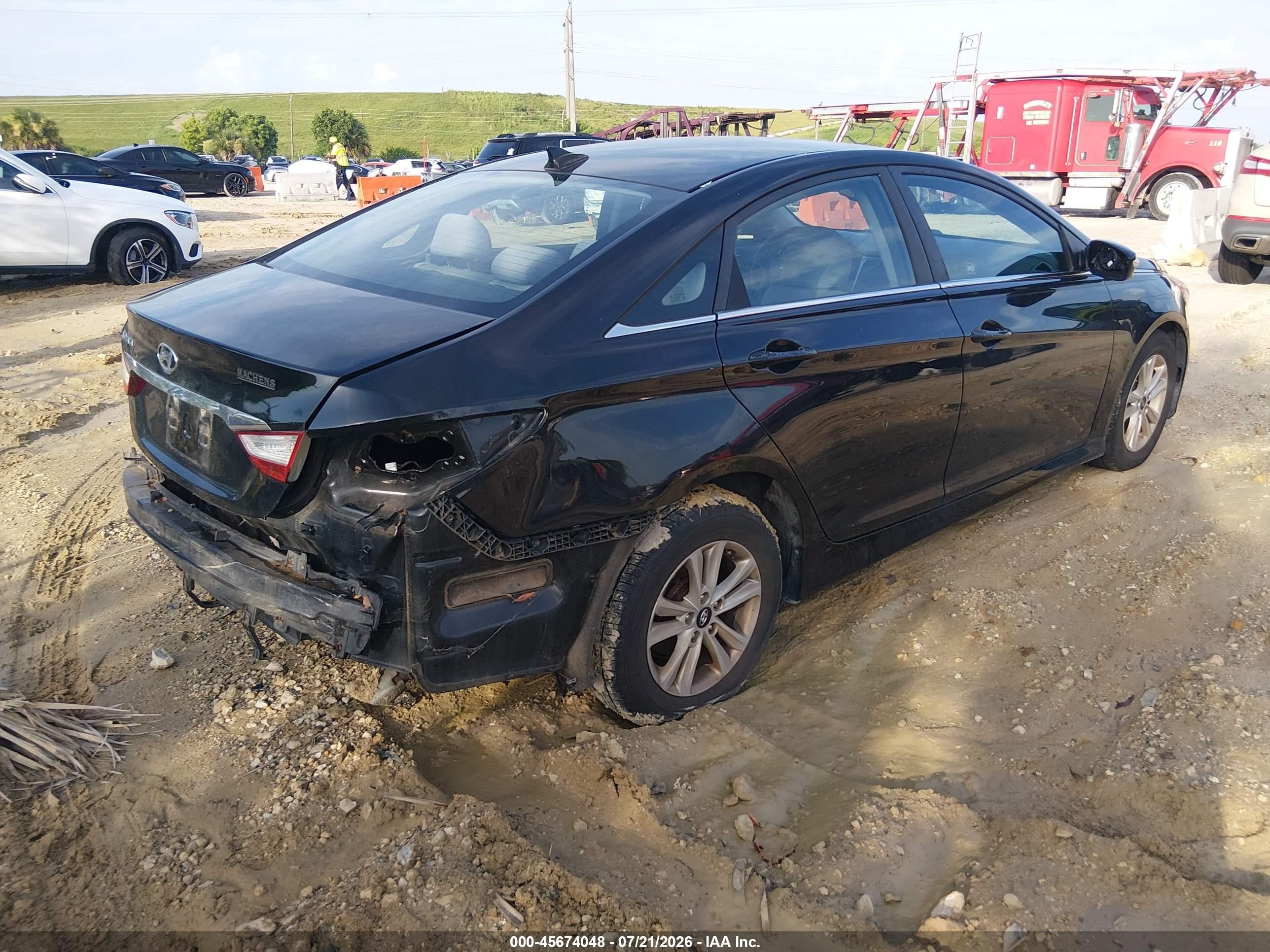 2014 Hyundai Sonata Gls Black vin: 5NPEB4AC4EH931725