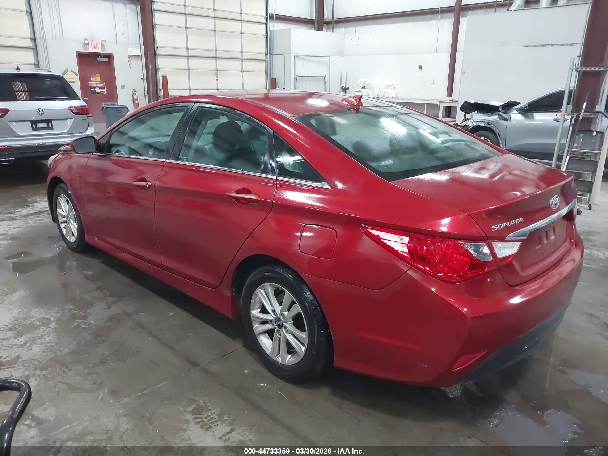 2014 Hyundai Sonata Gls Red vin: 5NPEB4AC4EH933751