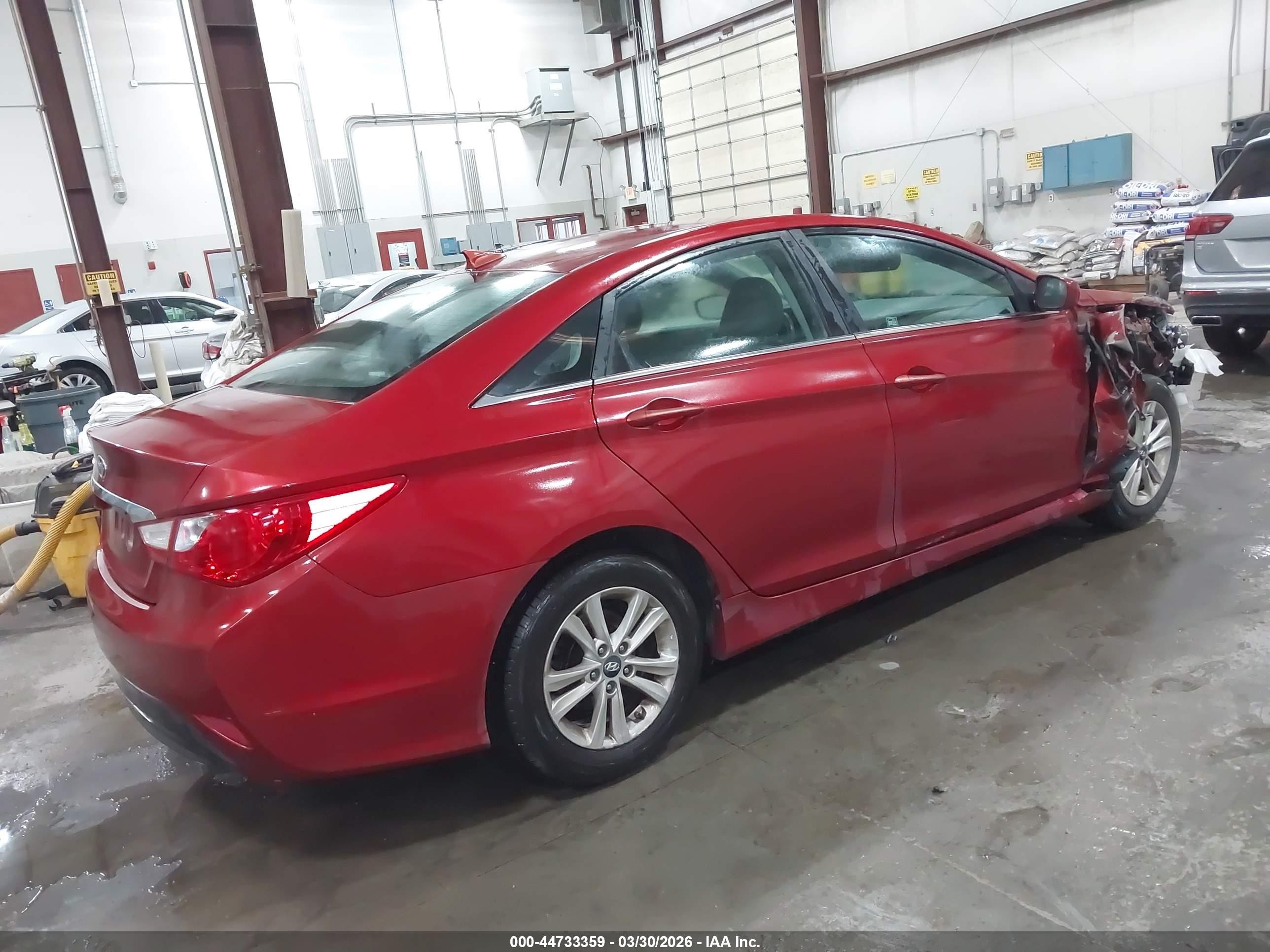2014 Hyundai Sonata Gls Red vin: 5NPEB4AC4EH933751