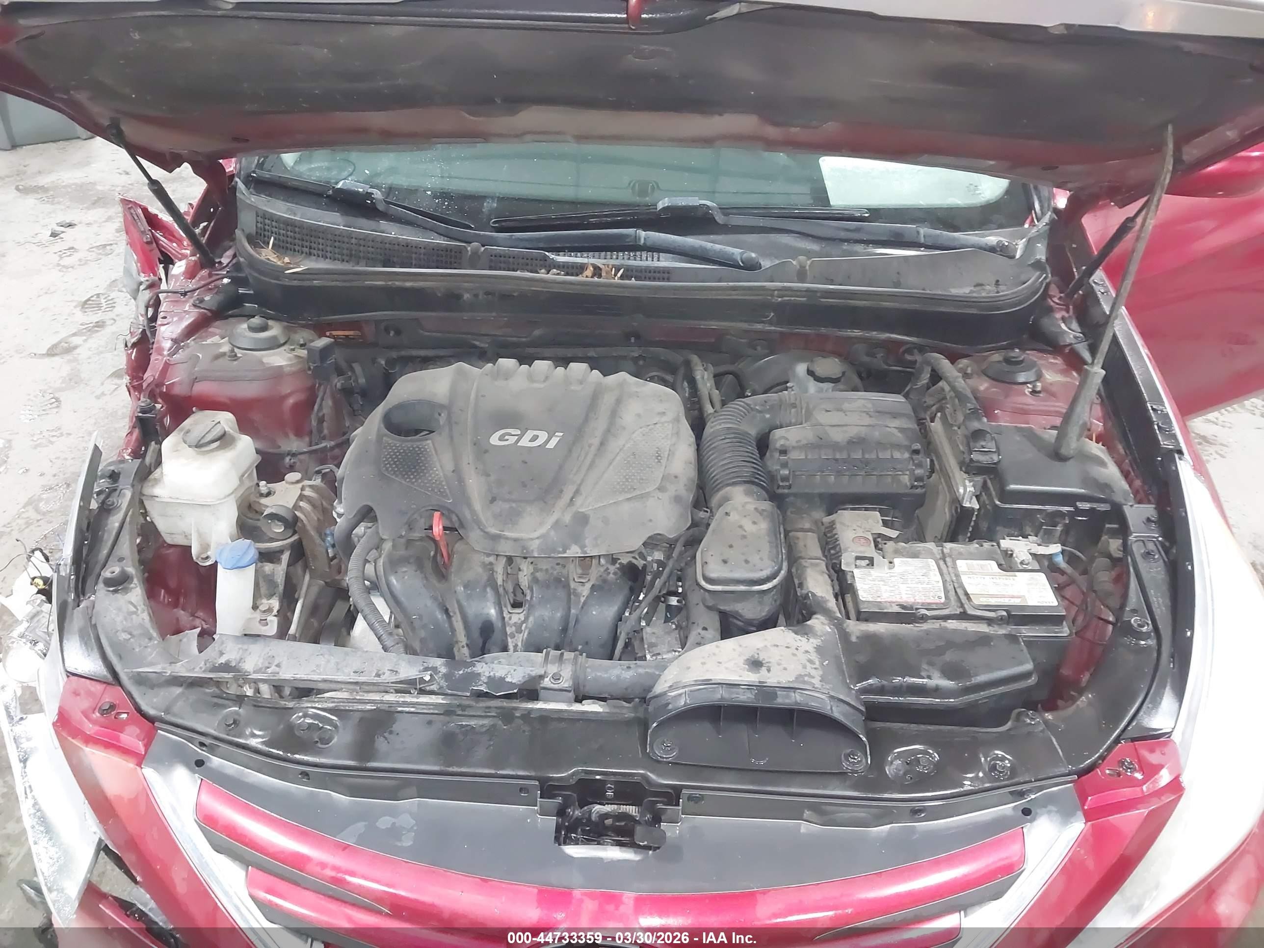 2014 Hyundai Sonata Gls Red vin: 5NPEB4AC4EH933751