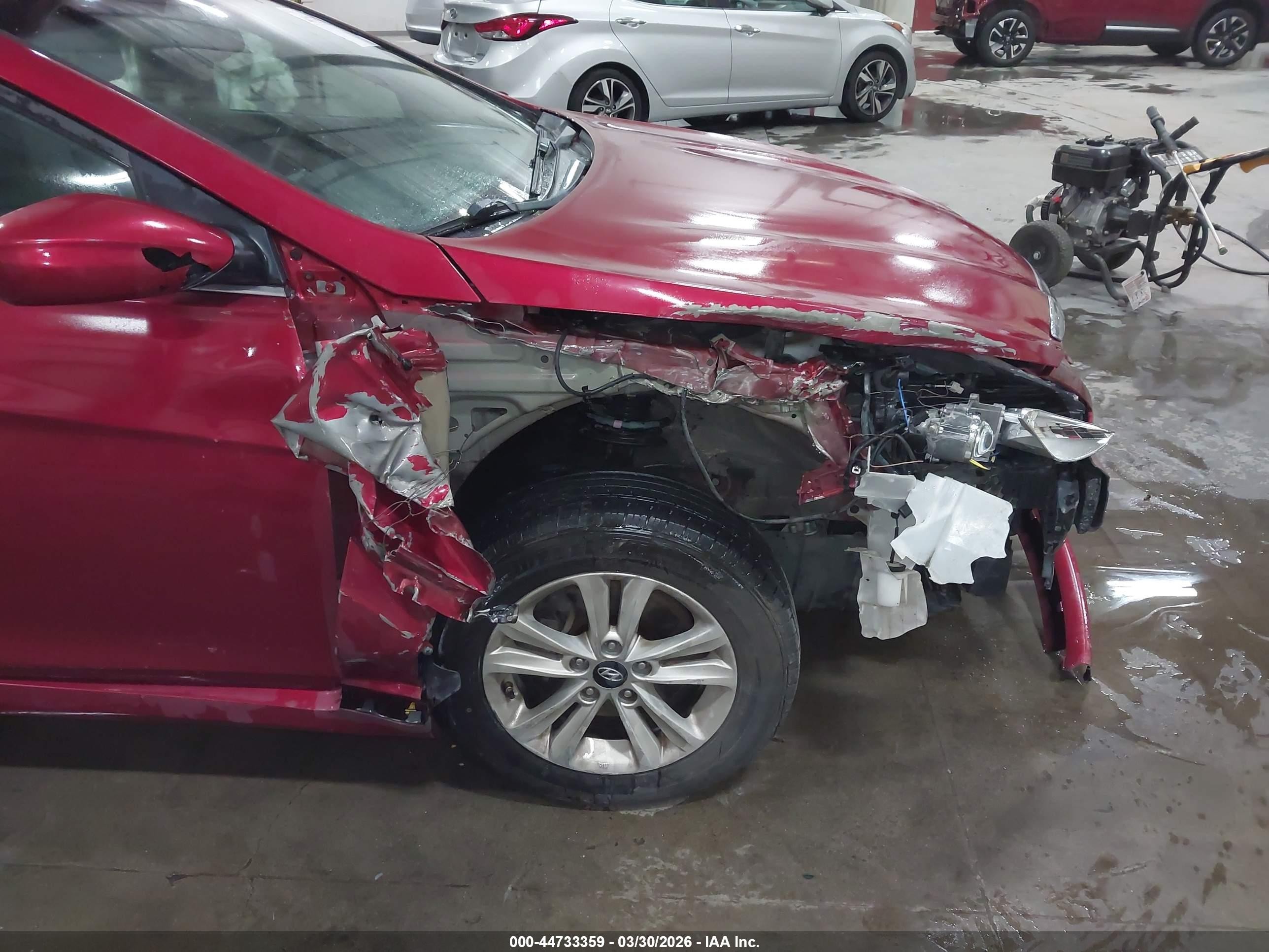 2014 Hyundai Sonata Gls Red vin: 5NPEB4AC4EH933751