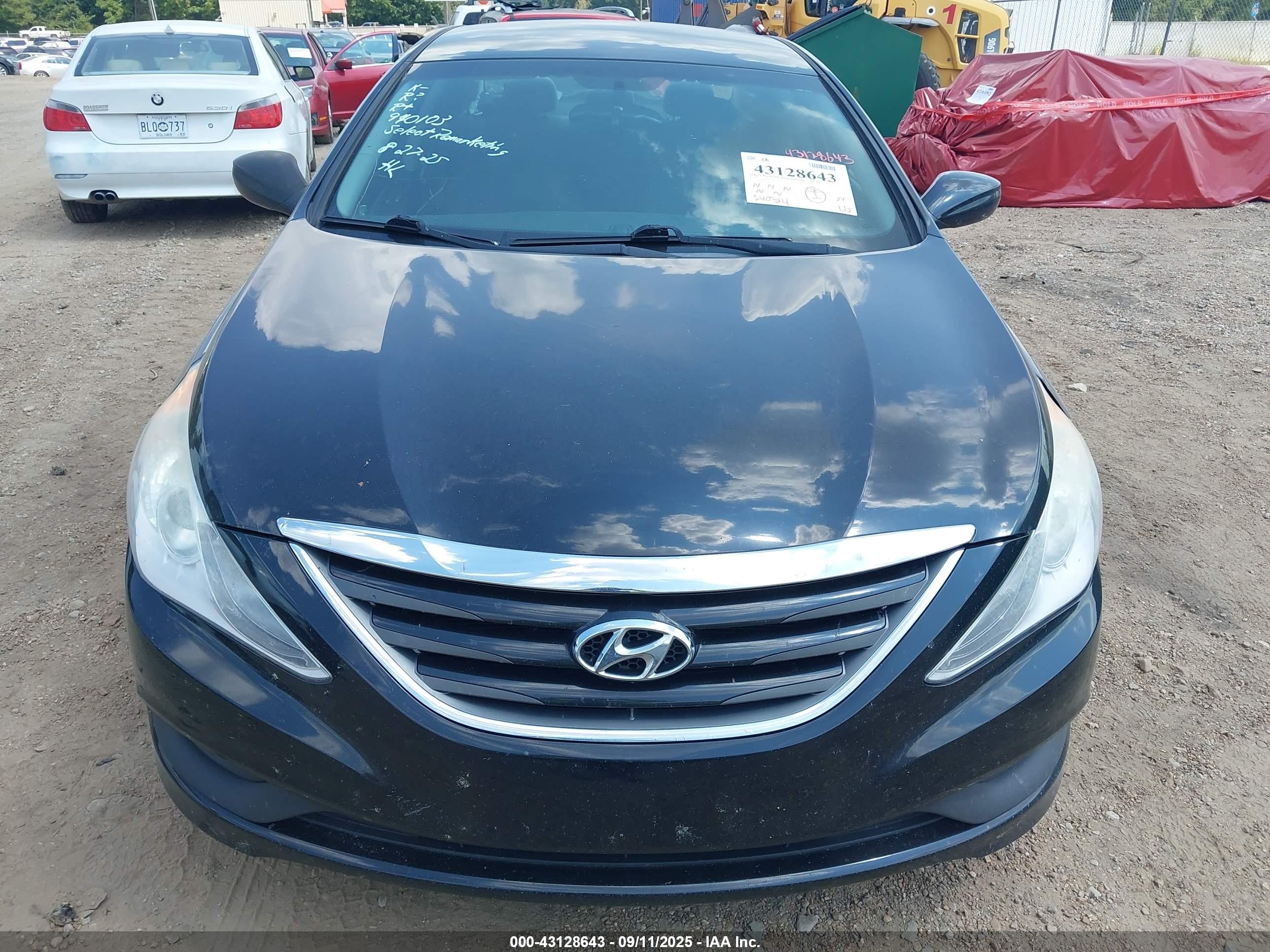 2014 Hyundai Sonata Gls Black vin: 5NPEB4AC4EH940103