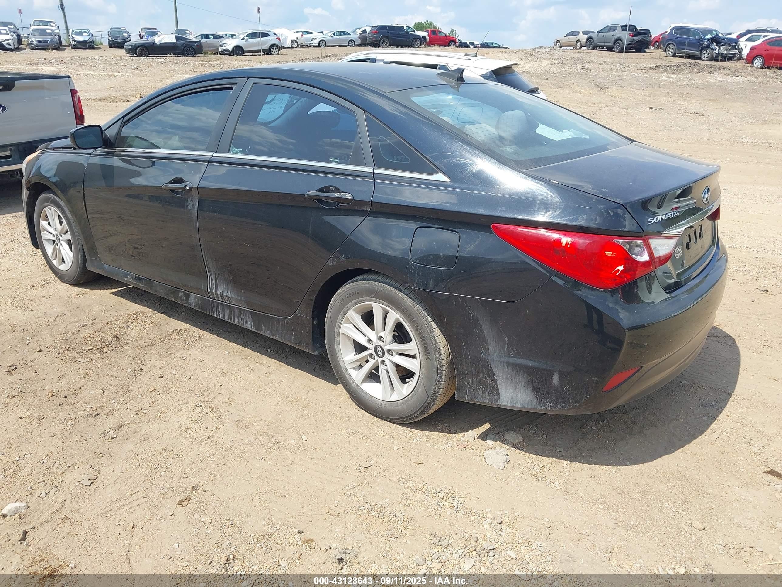 2014 Hyundai Sonata Gls Black vin: 5NPEB4AC4EH940103
