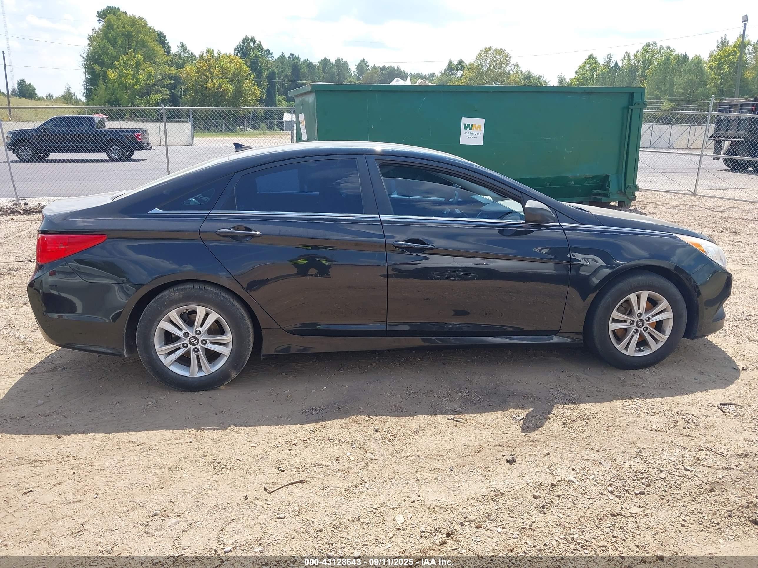 2014 Hyundai Sonata Gls Black vin: 5NPEB4AC4EH940103