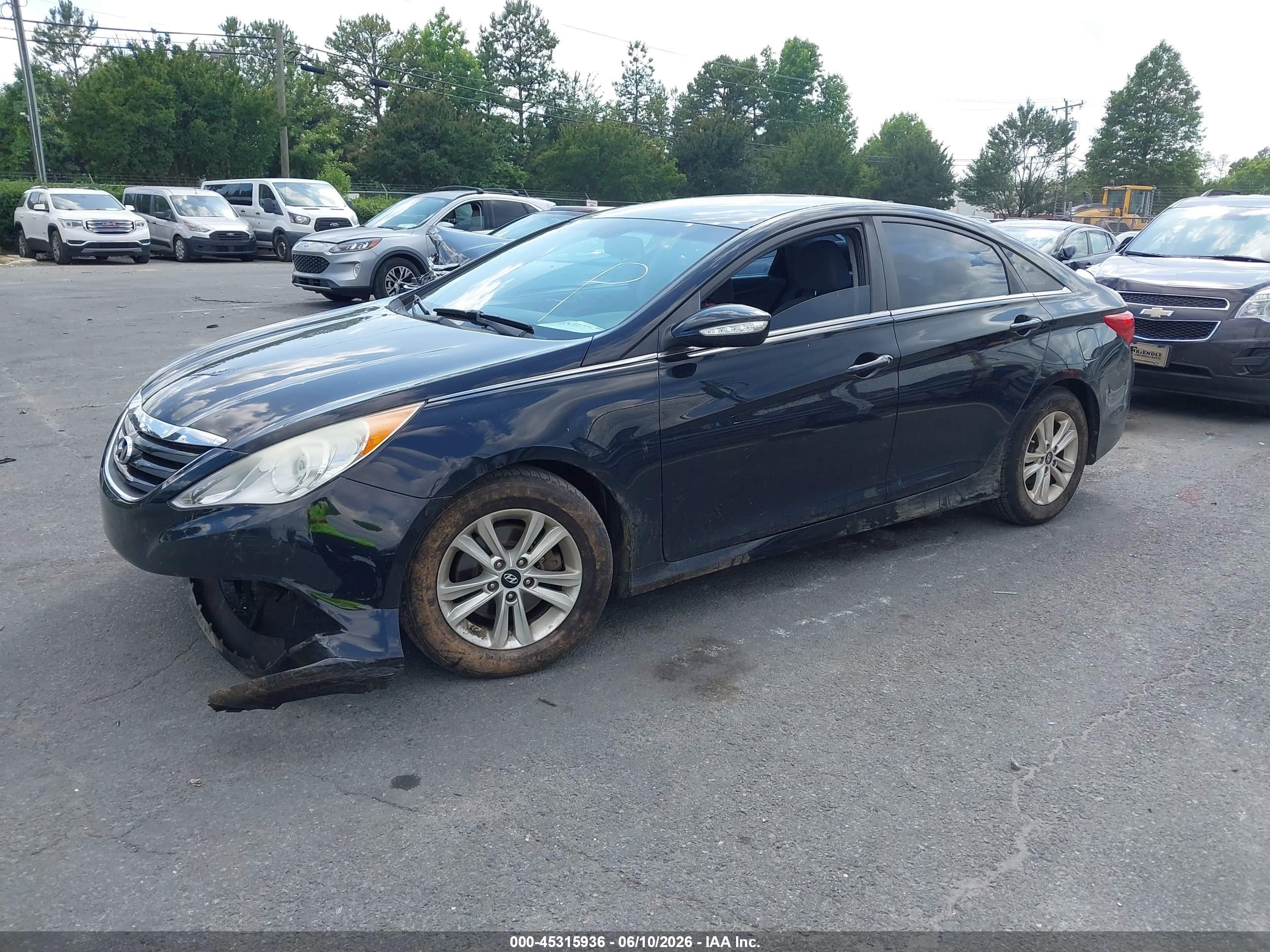 2014 Hyundai Sonata Gls Black vin: 5NPEB4AC4EH940277